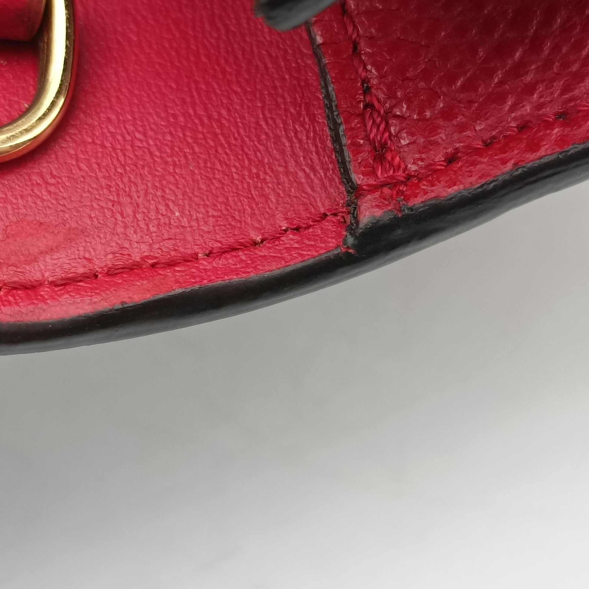 F is Brown×red Leather 8BM005 8BM005-A6CB 198-8210エフ イズ ブラウン×レッド レザー 8BM005 8BM005-A6CB 198-8210