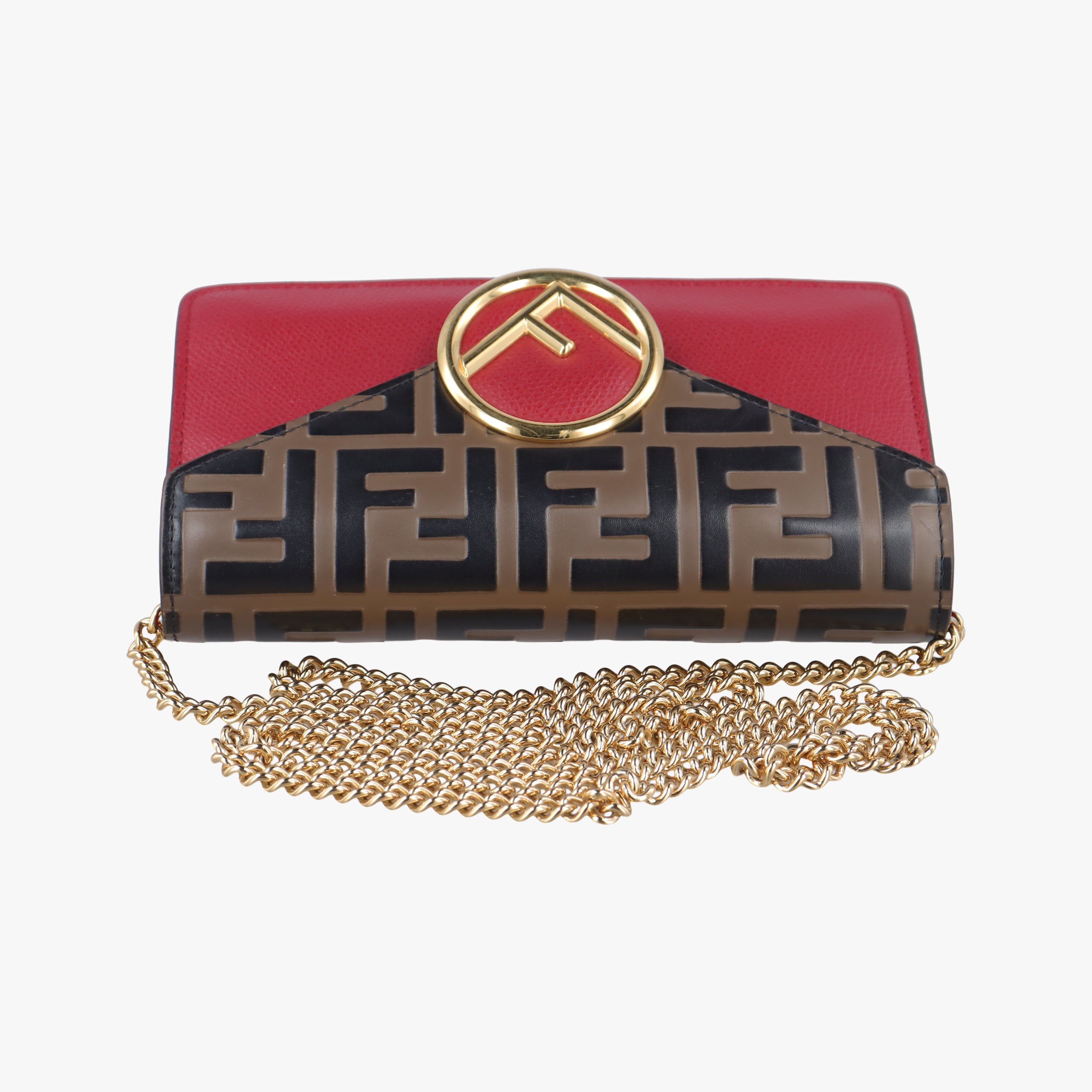 F is Brown×red Leather 8BM005 8BM005-A6CB 198-8210エフ イズ ブラウン×レッド レザー 8BM005 8BM005-A6CB 198-8210