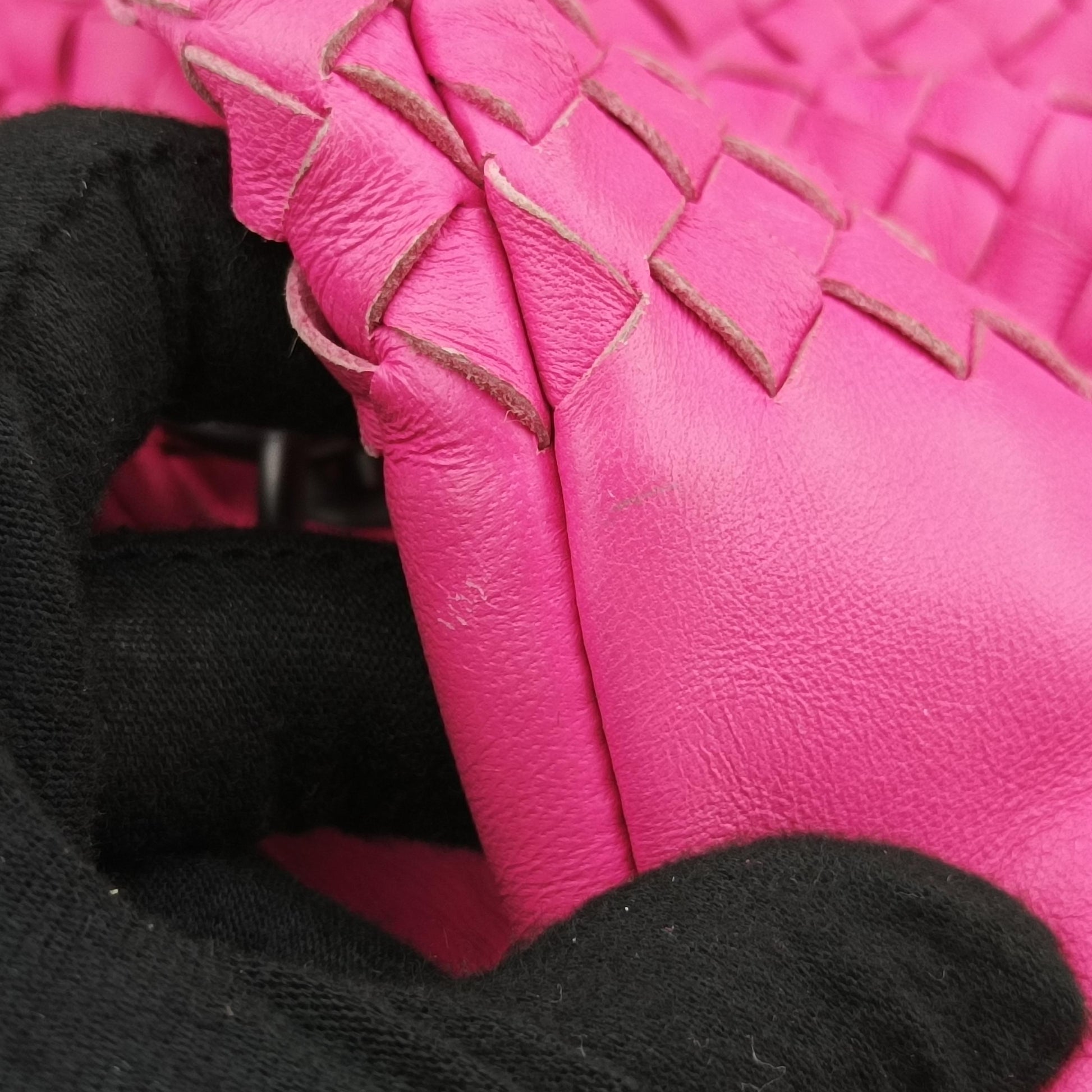 CAMPANA Intrecciato Pink lambskin B02147392Zカンパーナ イントレチャート ピンク ラムスキン B02147392Z