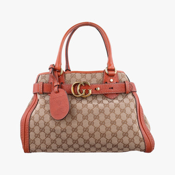 GG Running beige×orange Leather×canvas 247183 G9415111GGランニング ベージュ x オレンジ レザー×キャンバス 247183 G9415111