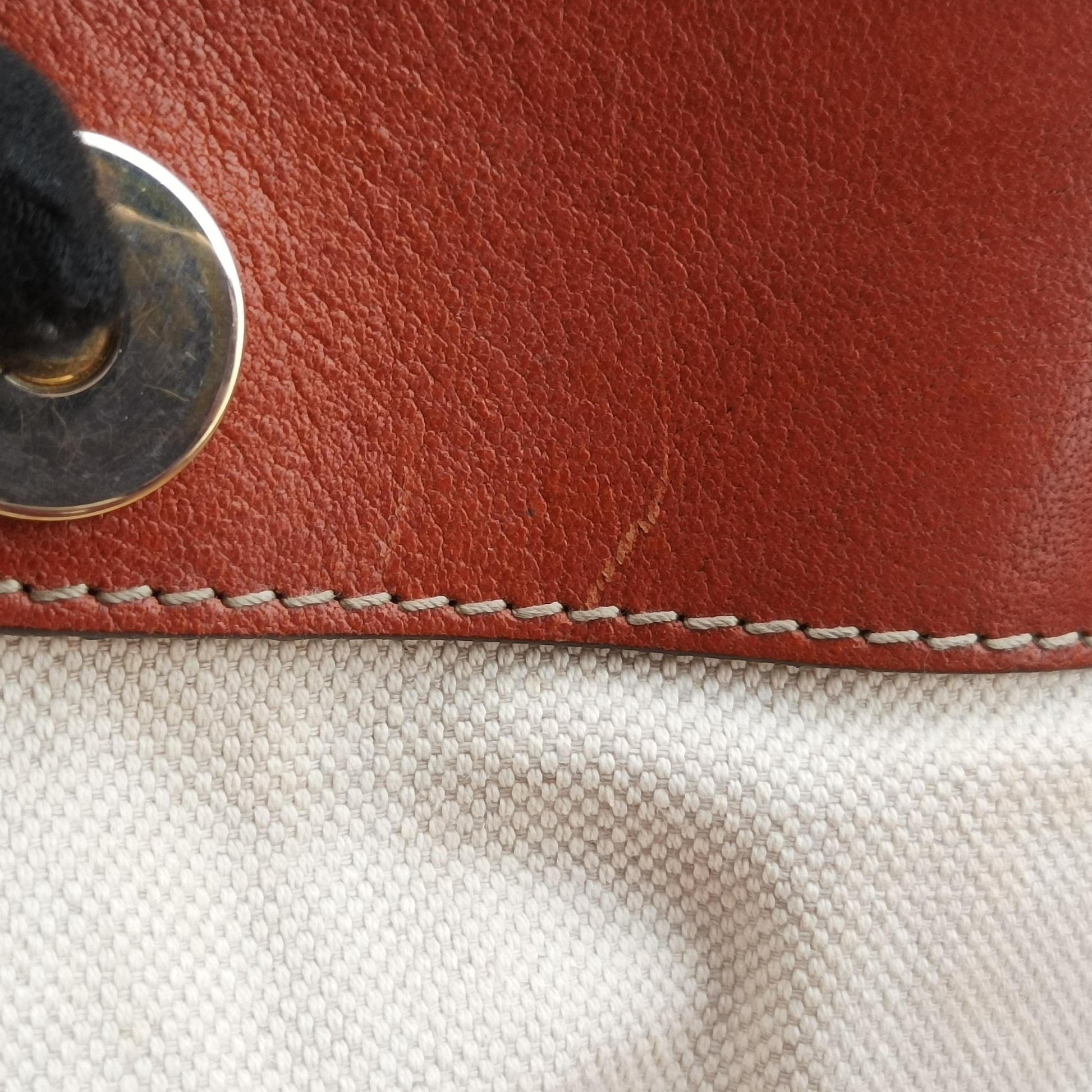 GG Running beige×orange Leather×canvas 247183 G9415111GGランニング ベージュ x オレンジ レザー×キャンバス 247183 G9415111