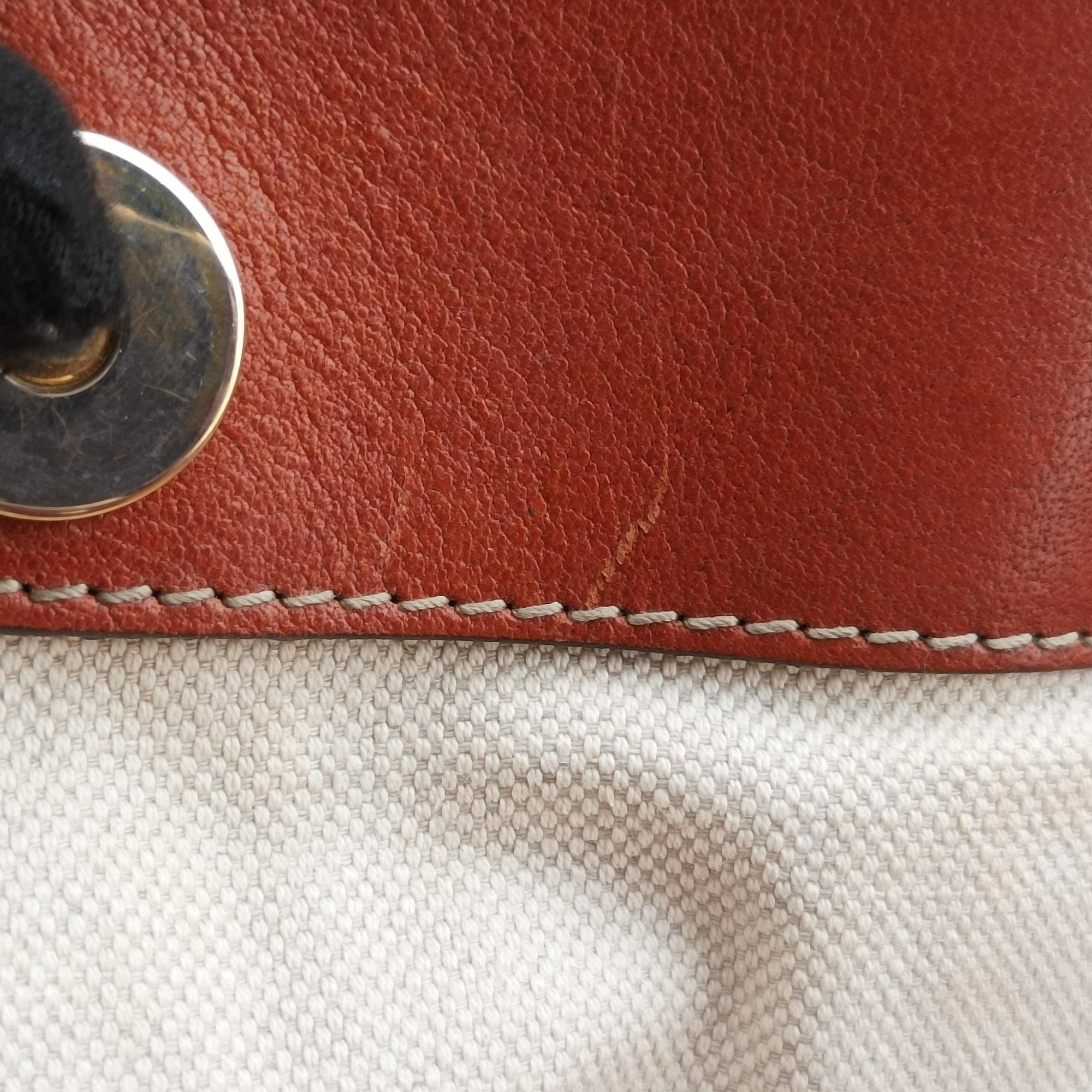 GG Running beige×orange Leather×canvas 247183 G9415111GGランニング ベージュ x オレンジ レザー×キャンバス 247183 G9415111