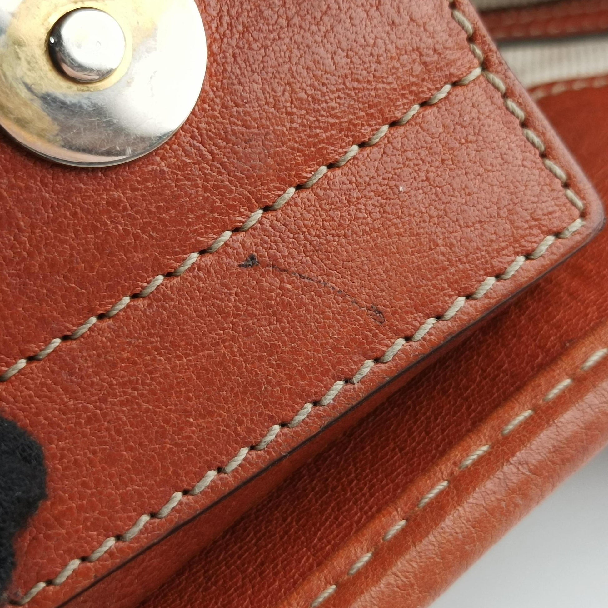 GG Running beige×orange Leather×canvas 247183 G9415111GGランニング ベージュ x オレンジ レザー×キャンバス 247183 G9415111