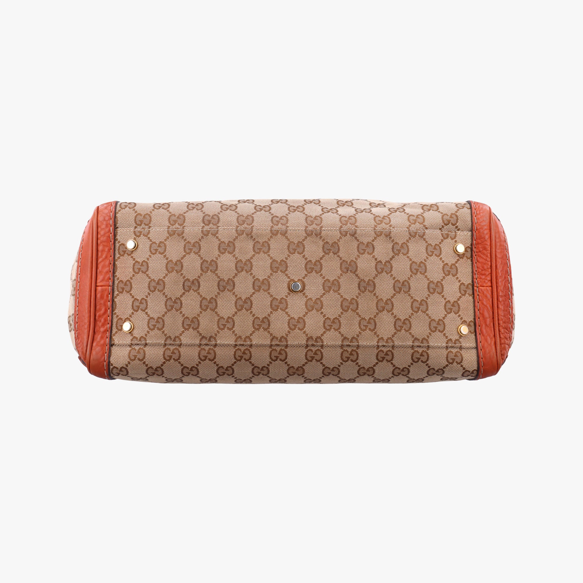 GG Running beige×orange Leather×canvas 247183 G9415111GGランニング ベージュ x オレンジ レザー×キャンバス 247183 G9415111