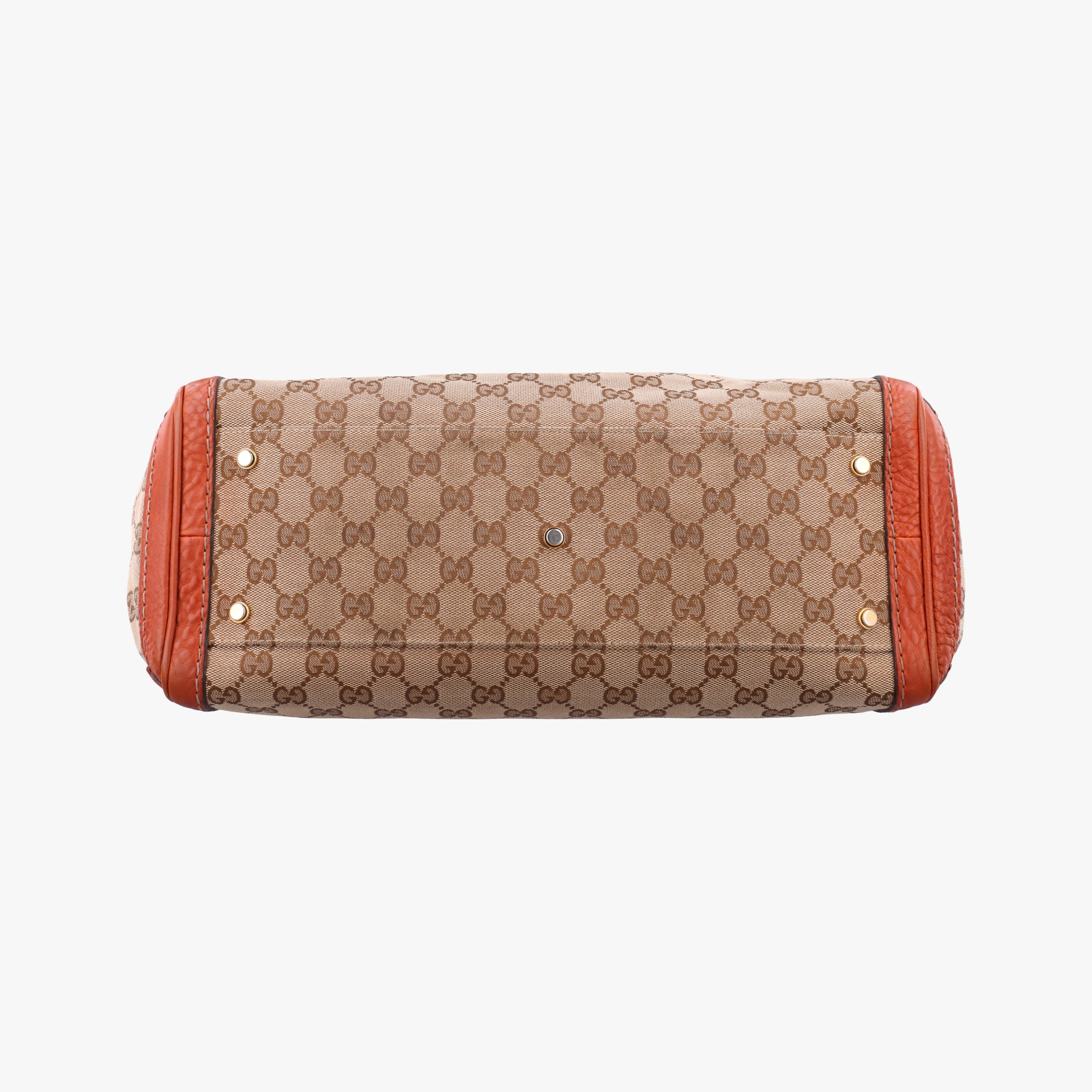 GG Running beige×orange Leather×canvas 247183 G9415111GGランニング ベージュ x オレンジ レザー×キャンバス 247183 G9415111