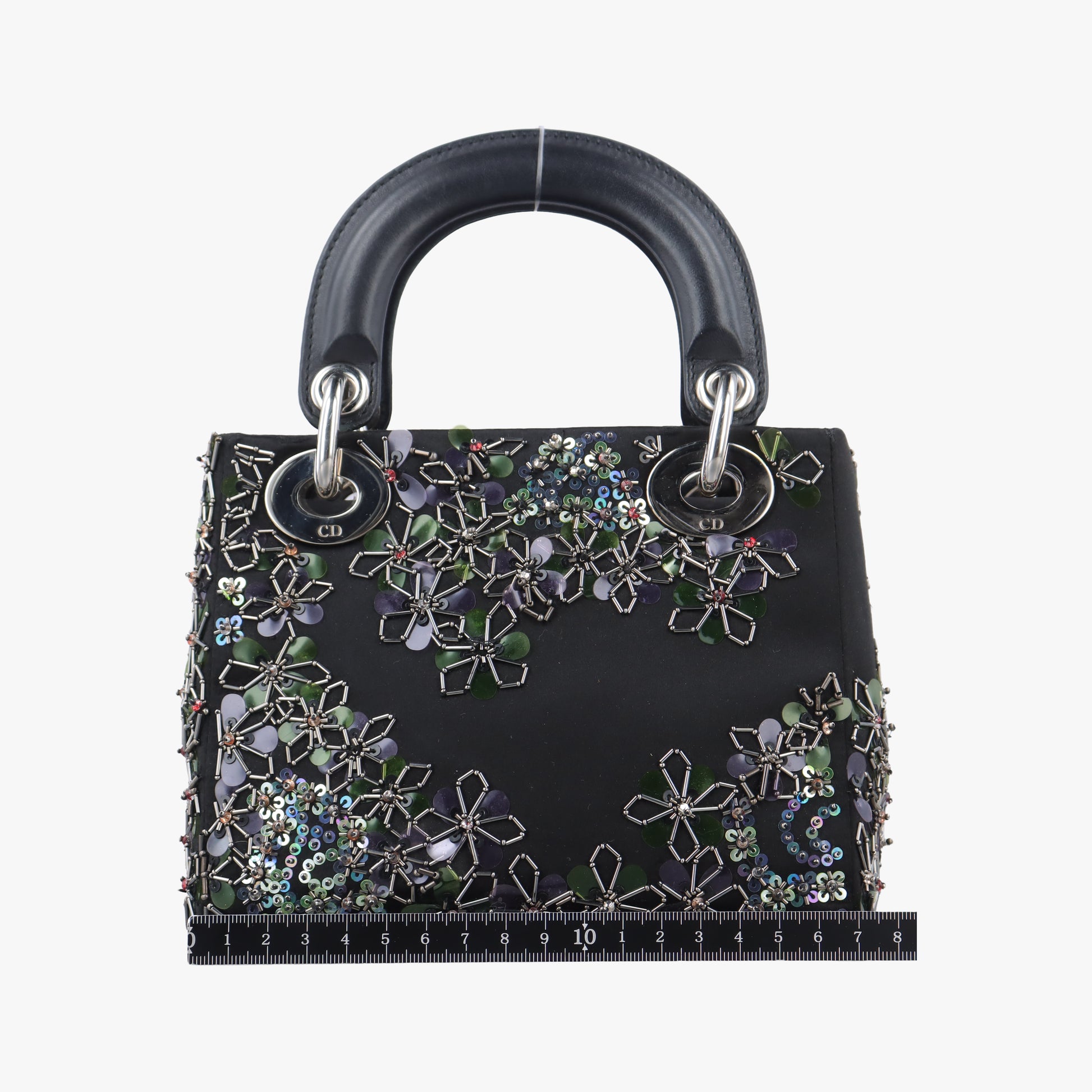 Lady Dior Black silk 04-MA-1126レディディオール ブラック シルク 04-MA-1126