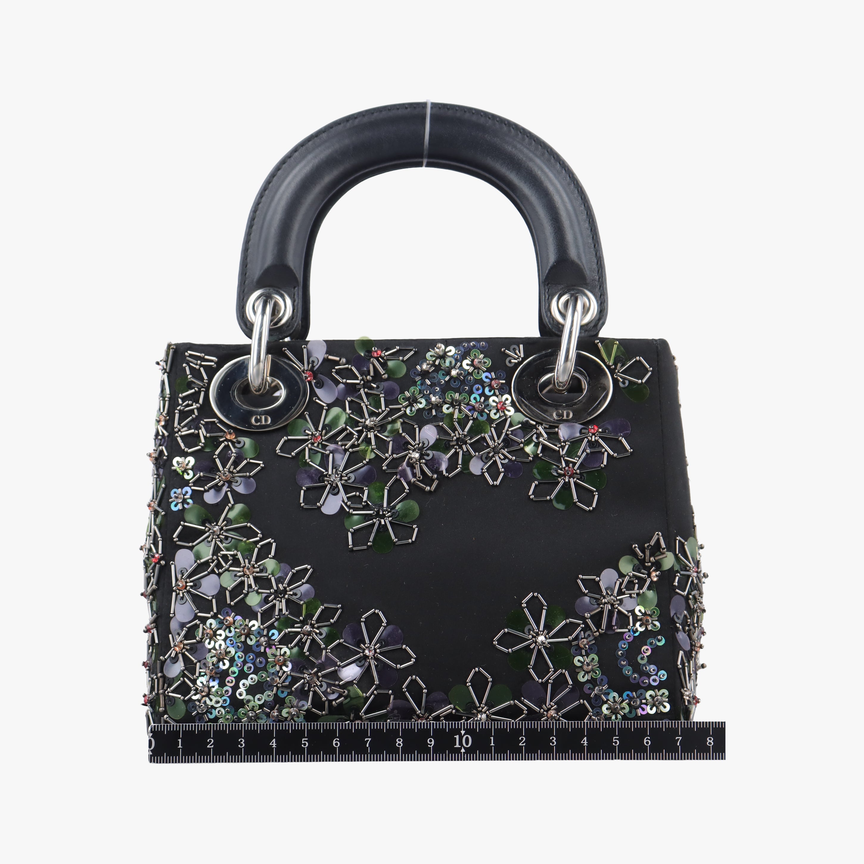 Lady Dior Black silk 04-MA-1126レディディオール ブラック シルク 04-MA-1126