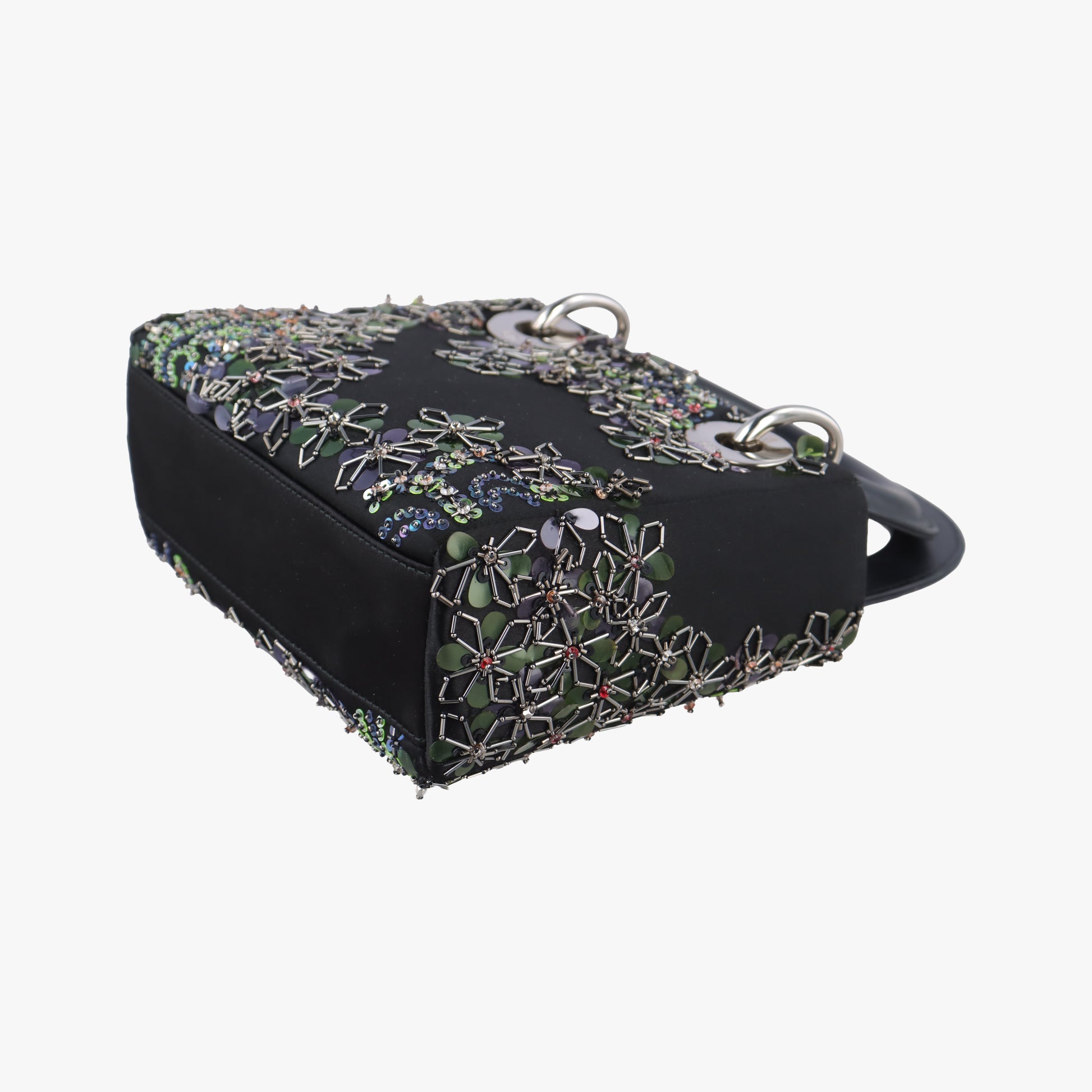 Lady Dior Black silk 04-MA-1126レディディオール ブラック シルク 04-MA-1126