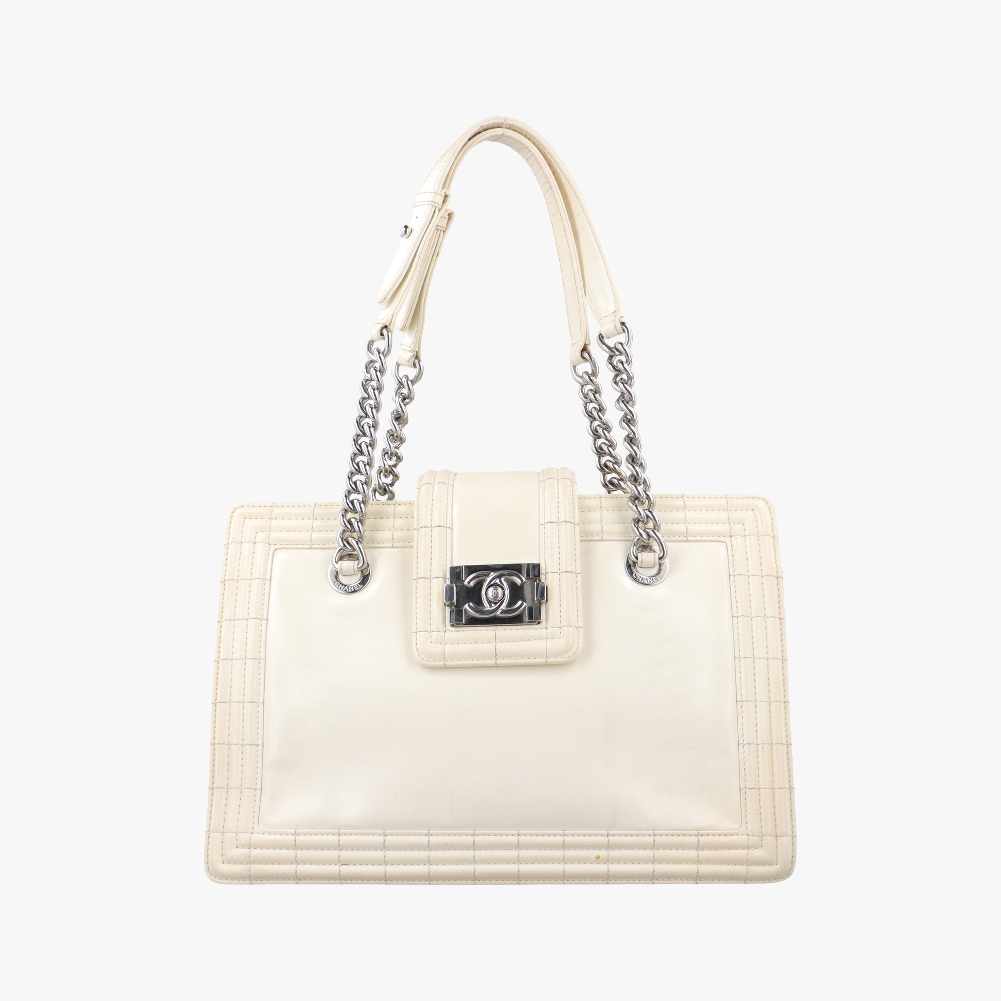 Jetsetter Boy Shopping Tote White Patent A67020 16196747ジェットセッター ボーイ ショッピング トート ホワイト パテント A67020 16196747