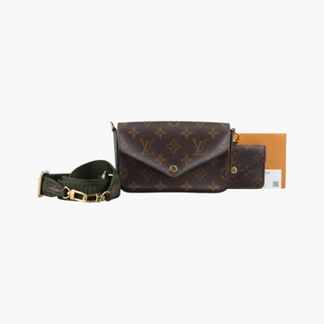 Multi Pochette FeLICIE Brown×beige Monogram Canvas M80091 IC Chip ミュルティ ポシェット フェリシー モノグラム/ブラウン×ベージュ モノグラムキャンバス M80091 ICチップ 