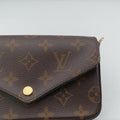 Multi Pochette FeLICIE Brown×beige Monogram Canvas M80091 IC Chip ミュルティ ポシェット フェリシー モノグラム/ブラウン×ベージュ モノグラムキャンバス M80091 ICチップ 
