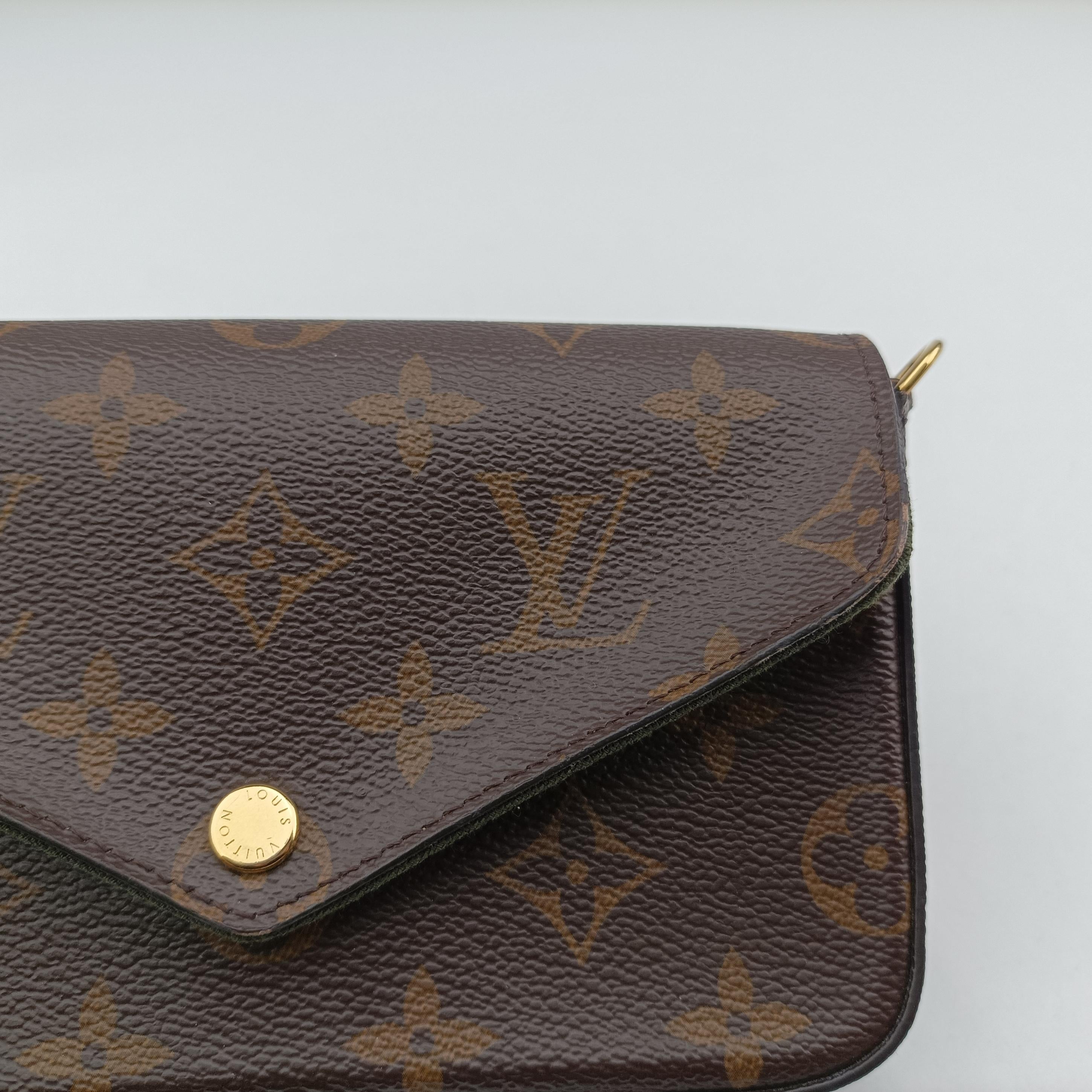 Multi Pochette FeLICIE Brown×beige Monogram Canvas M80091 IC Chip ミュルティ ポシェット フェリシー モノグラム/ブラウン×ベージュ モノグラムキャンバス M80091 ICチップ 