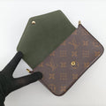 Multi Pochette FeLICIE Brown×beige Monogram Canvas M80091 IC Chip ミュルティ ポシェット フェリシー モノグラム/ブラウン×ベージュ モノグラムキャンバス M80091 ICチップ 