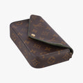 Multi Pochette FeLICIE Brown×beige Monogram Canvas M80091 IC Chip ミュルティ ポシェット フェリシー モノグラム/ブラウン×ベージュ モノグラムキャンバス M80091 ICチップ 