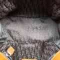 D logo Brown fur×leather 15-MA-0065Dロゴ ブラウン ファー×レザー 15-MA-0065