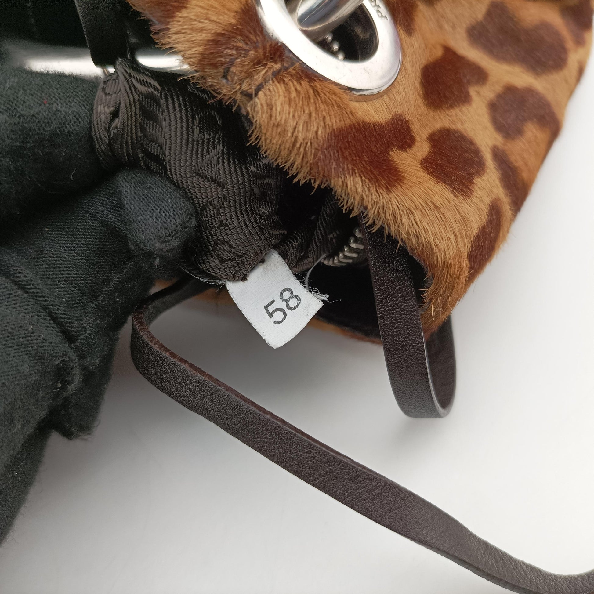 Cheetah Micro Multicolour ponyhair 58チーターマイクロ マルチカラー ハラコ 58