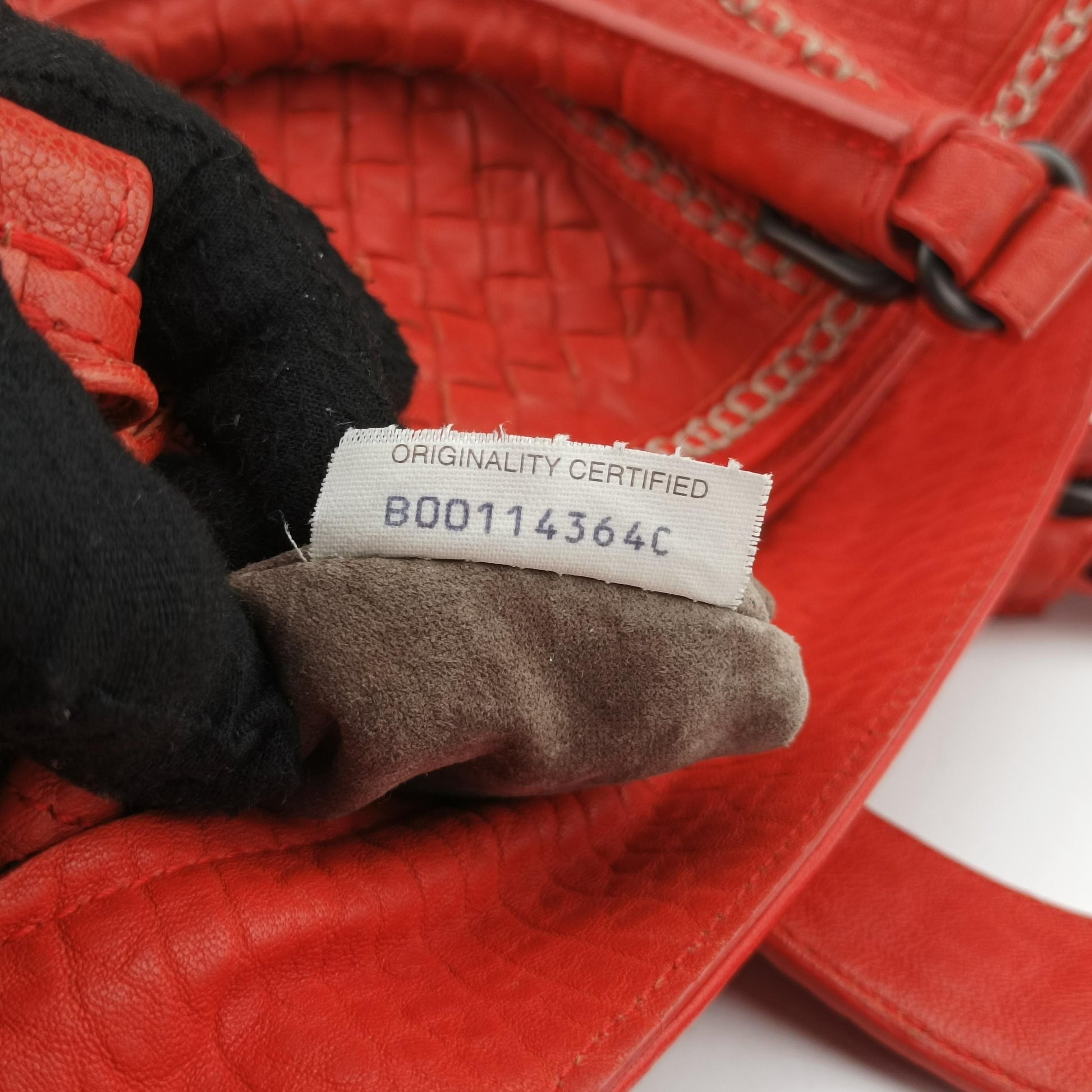 Roma Stitch Intrecciato Orange Leather B00114364Cローマ イントレチャート オレンジ レザー B00114364C