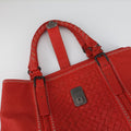 Roma Stitch Intrecciato Orange Leather B00114364Cローマ イントレチャート オレンジ レザー B00114364C