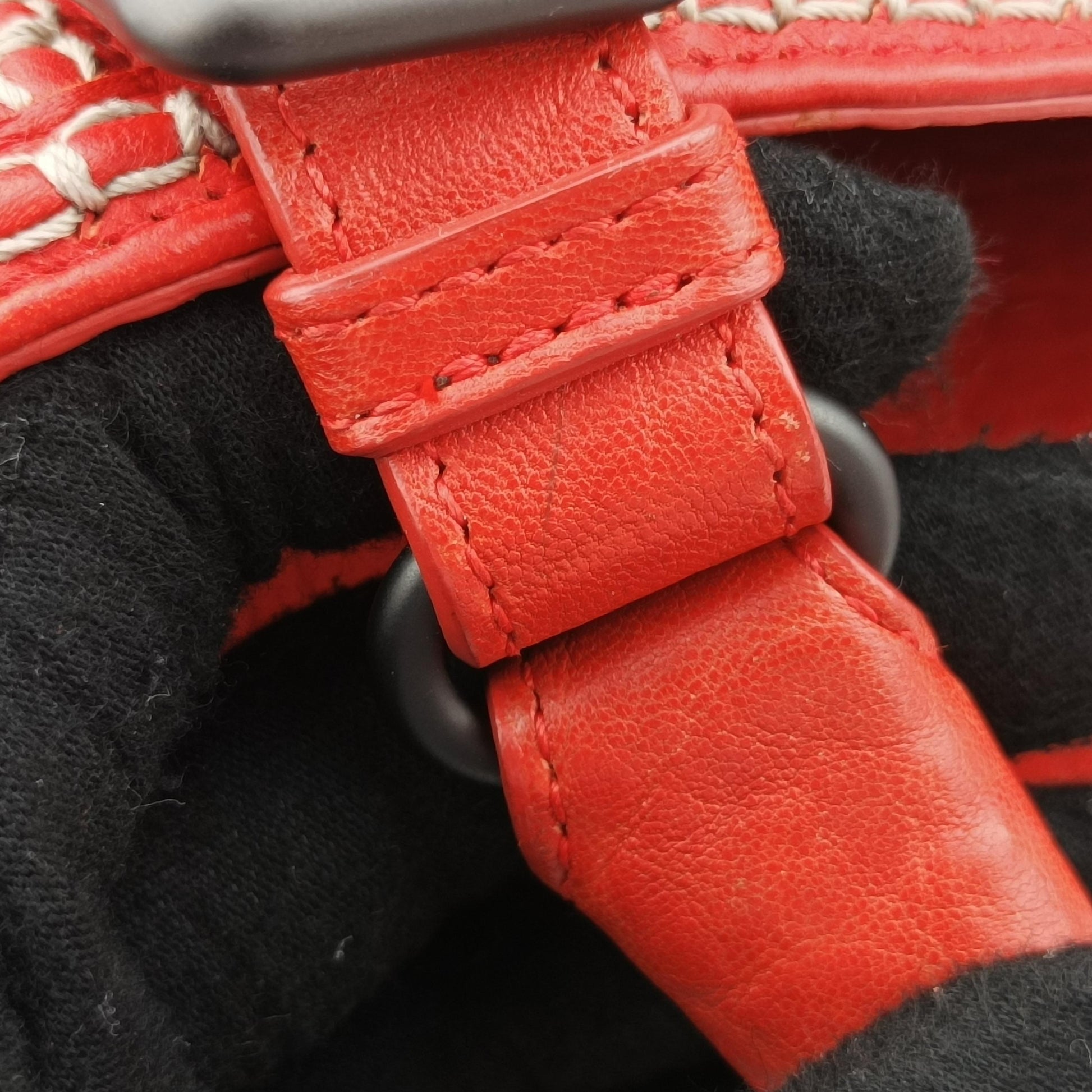 Roma Stitch Intrecciato Orange Leather B00114364Cローマ イントレチャート オレンジ レザー B00114364C