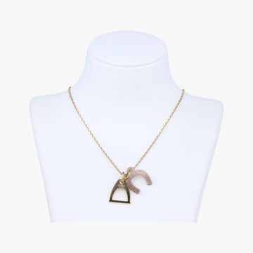 Equestre Pendant Golden×BBrown GP GD 02 70エケストル ペンダント ゴールド×ブラウン GP GD 02 70