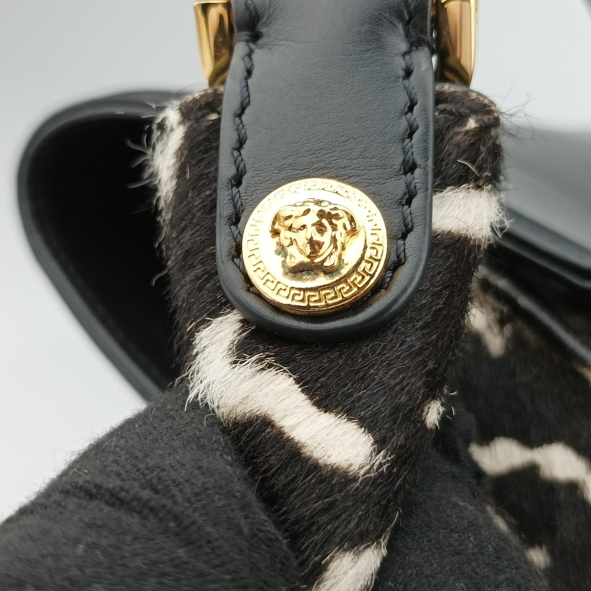 medusa Black×Multicolour ponyhair×leather CLG460 221 238 742メデゥーサ ブラック×マルチカラー ハラコ×レザー CLG460 221 238 742