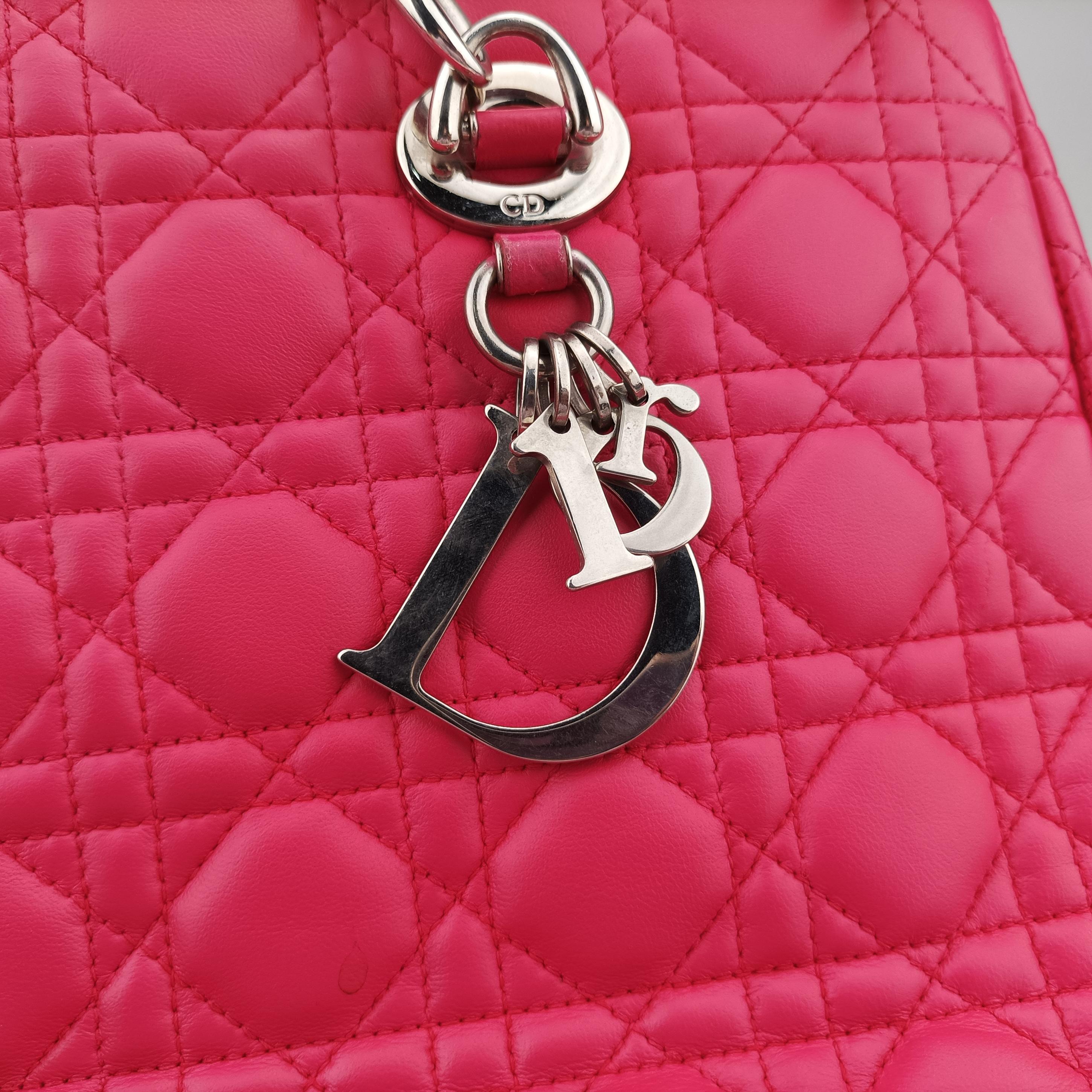 Cannage Dior Soft Shopping Pink lambskin 01-BO-0124ディオールソフトショッピング ピンク ラムスキン 01-BO-0124