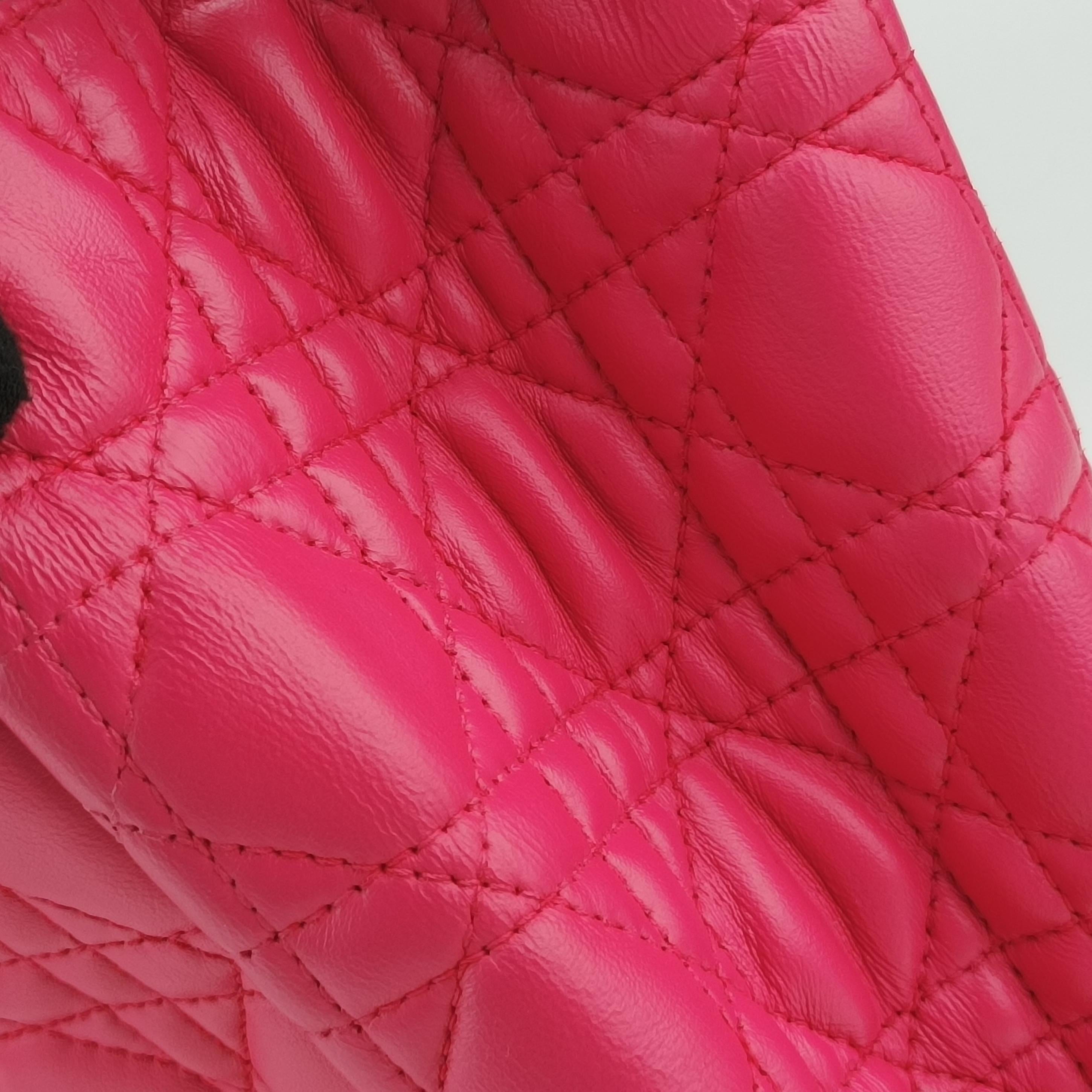 Cannage Dior Soft Shopping Pink lambskin 01-BO-0124ディオールソフトショッピング ピンク ラムスキン 01-BO-0124