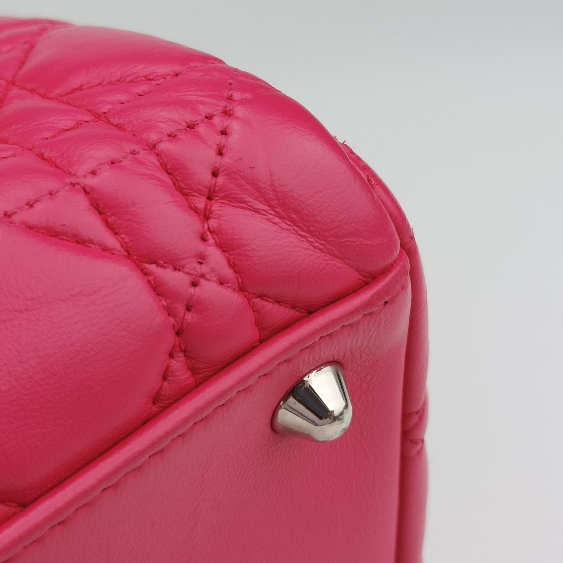 Cannage Dior Soft Shopping Pink lambskin 01-BO-0124ディオールソフトショッピング ピンク ラムスキン 01-BO-0124