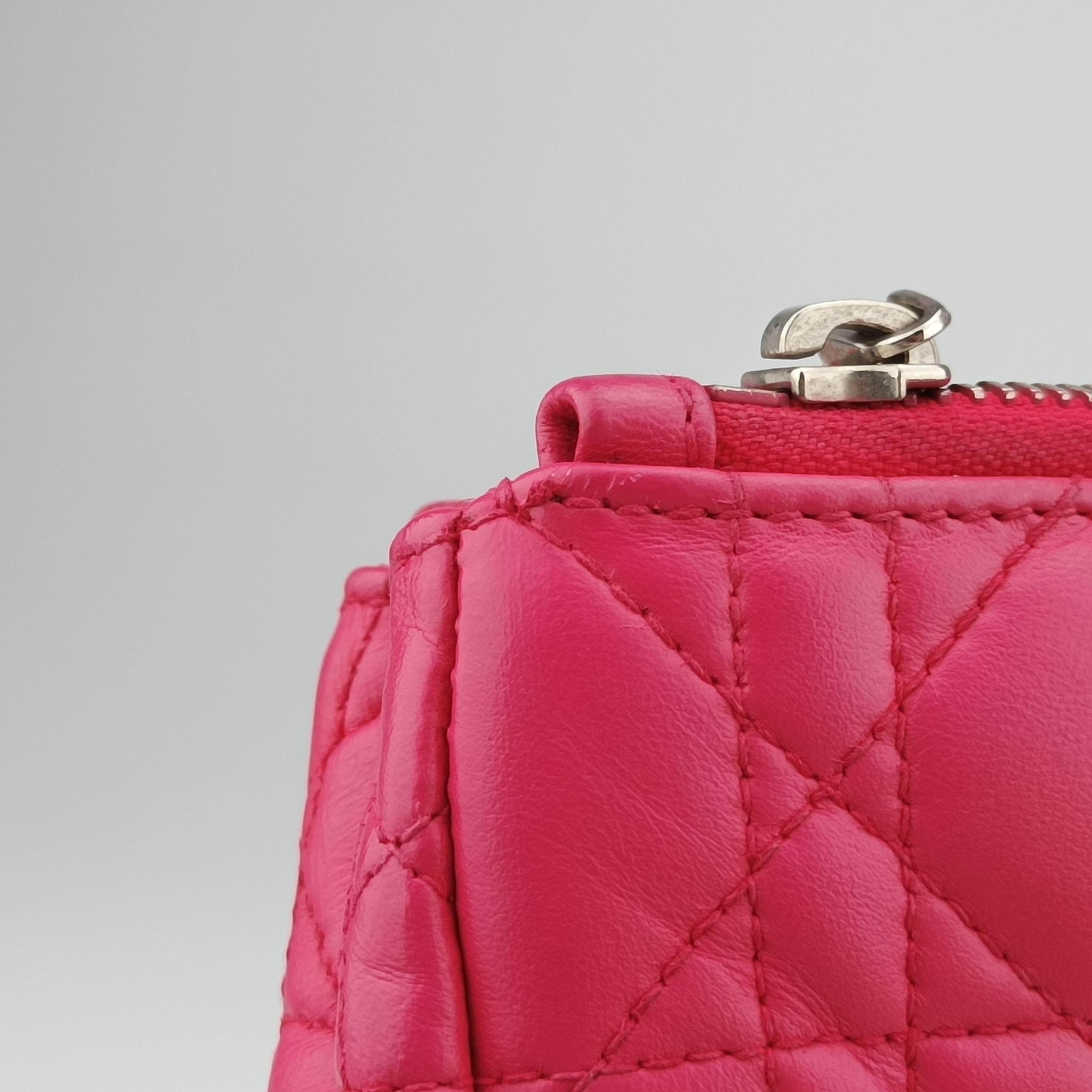 Cannage Dior Soft Shopping Pink lambskin 01-BO-0124ディオールソフトショッピング ピンク ラムスキン 01-BO-0124