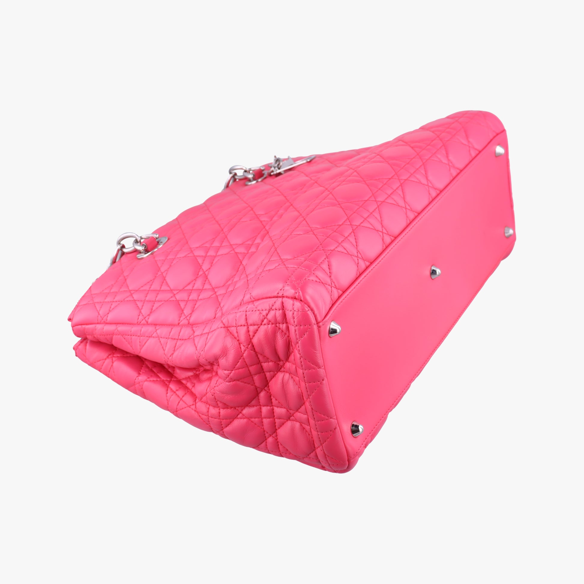 Cannage Dior Soft Shopping Pink lambskin 01-BO-0124ディオールソフトショッピング ピンク ラムスキン 01-BO-0124