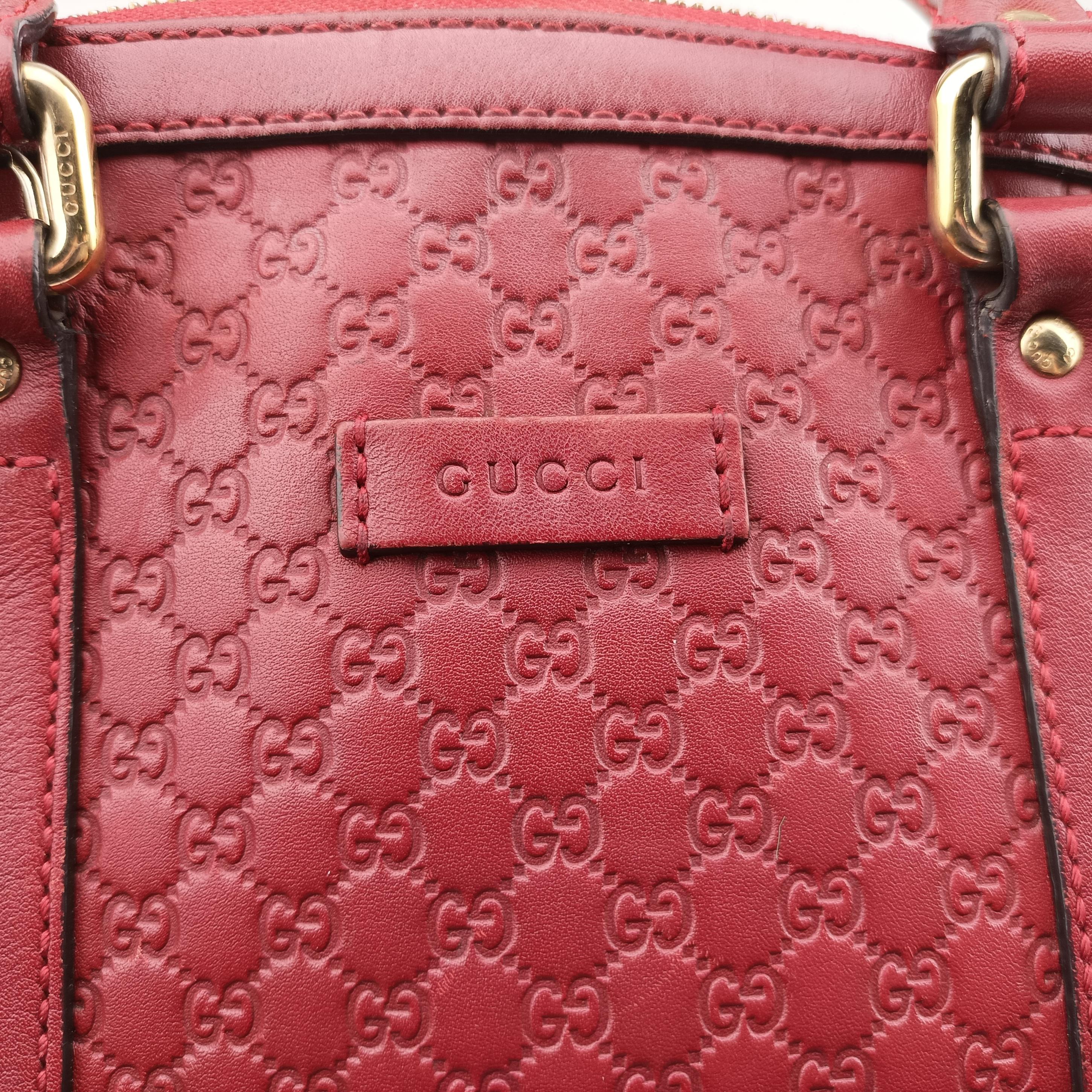 Microguccissima Red Leather 449654 A022310254マイクログッチシマ レッド レザー 449654 A022310254