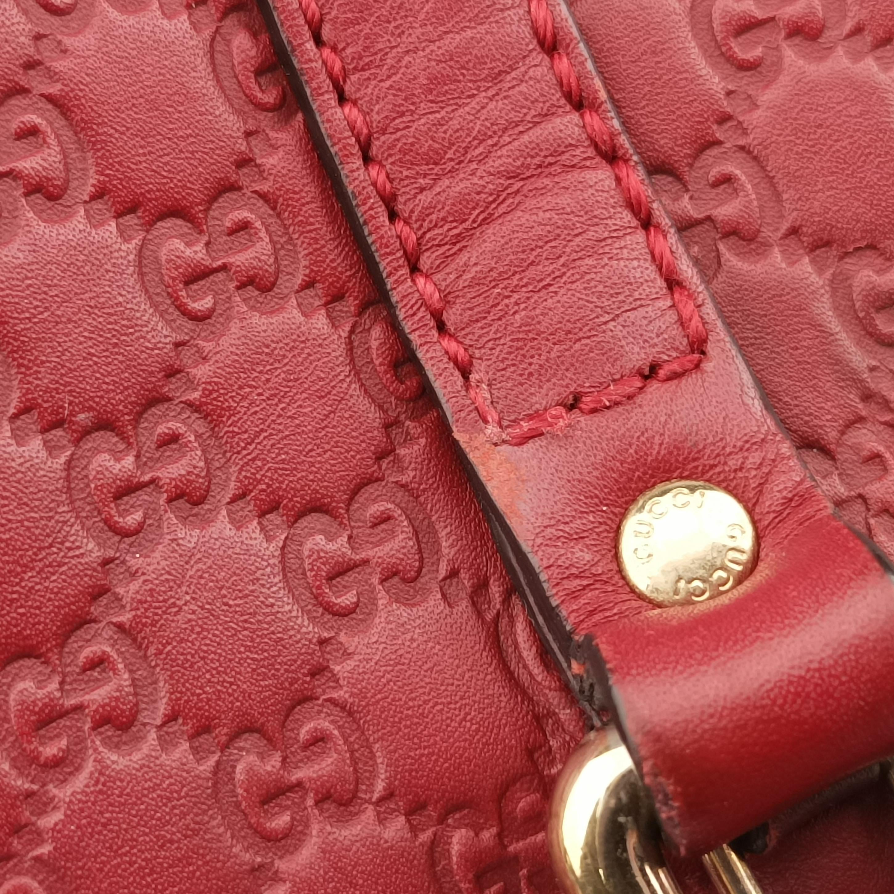 Microguccissima Red Leather 449654 A022310254マイクログッチシマ レッド レザー 449654 A022310254