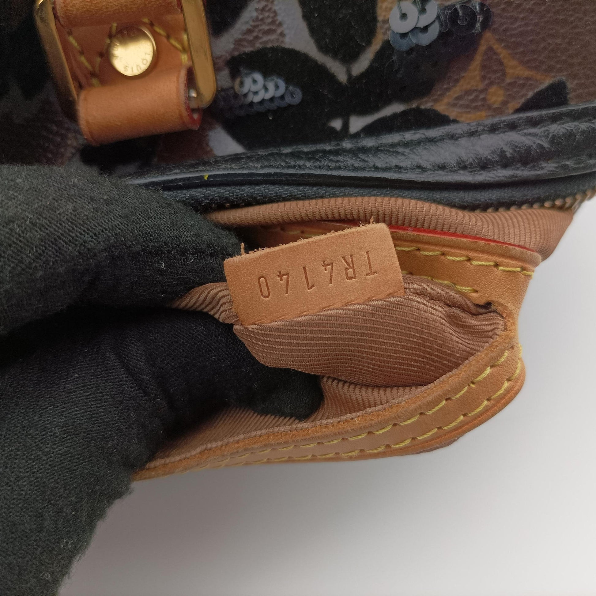 Speedy 30 brown×black Monogram Fleur Deug×Sequins M40436 TR4140スピーディ30 モノグラム/ブラウン×ブラック モノグラム フルール ドゥ ジェ×スパンコール M40436 TR4140