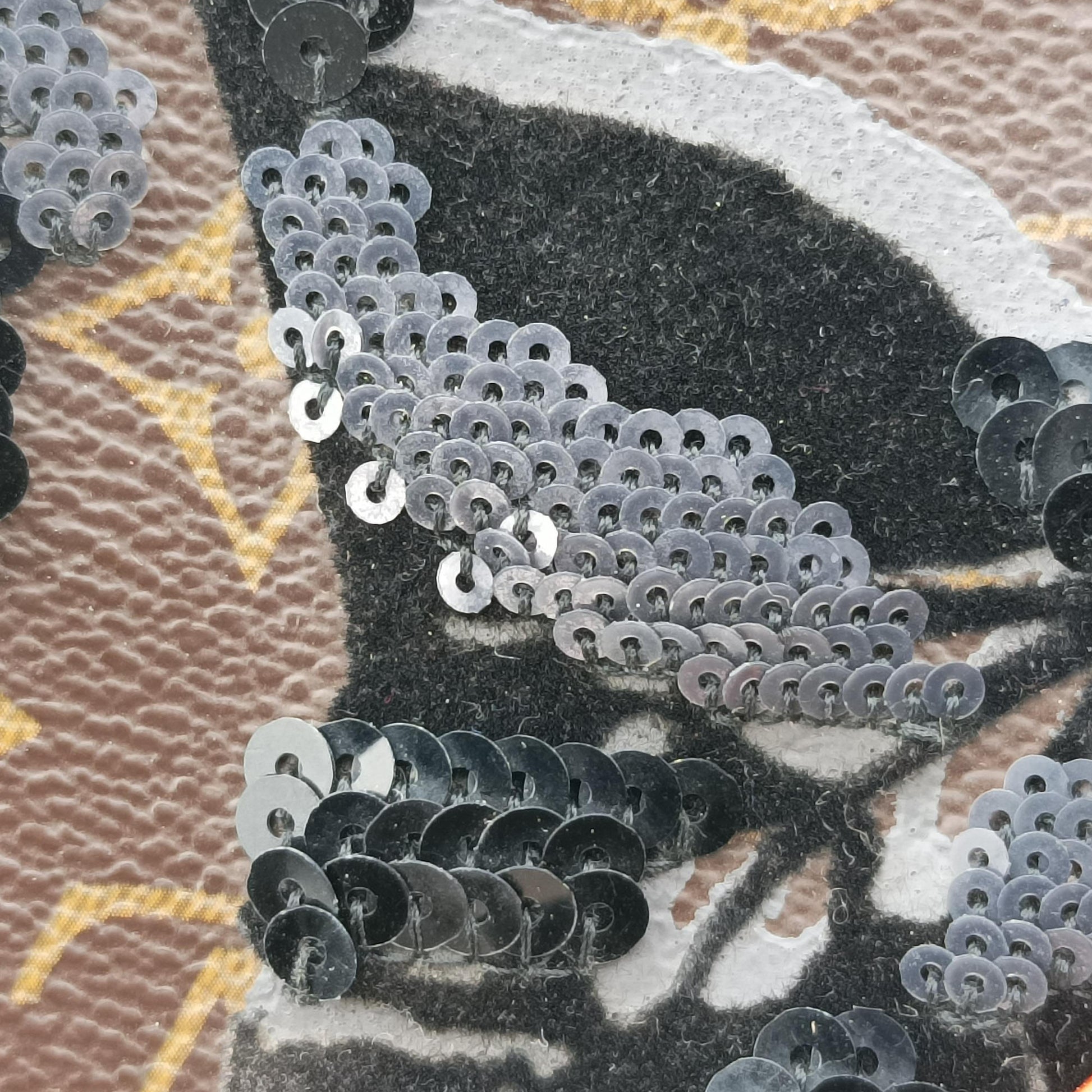 Speedy 30 brown×black Monogram Fleur Deug×Sequins M40436 TR4140スピーディ30 モノグラム/ブラウン×ブラック モノグラム フルール ドゥ ジェ×スパンコール M40436 TR4140