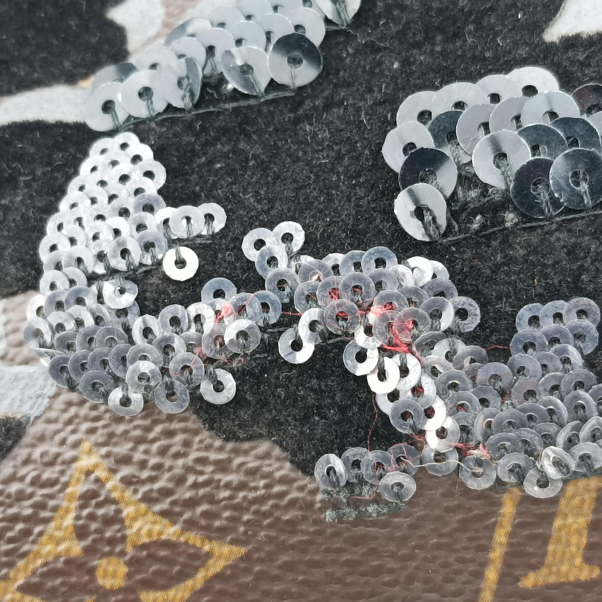 Speedy 30 brown×black Monogram Fleur Deug×Sequins M40436 TR4140スピーディ30 モノグラム/ブラウン×ブラック モノグラム フルール ドゥ ジェ×スパンコール M40436 TR4140