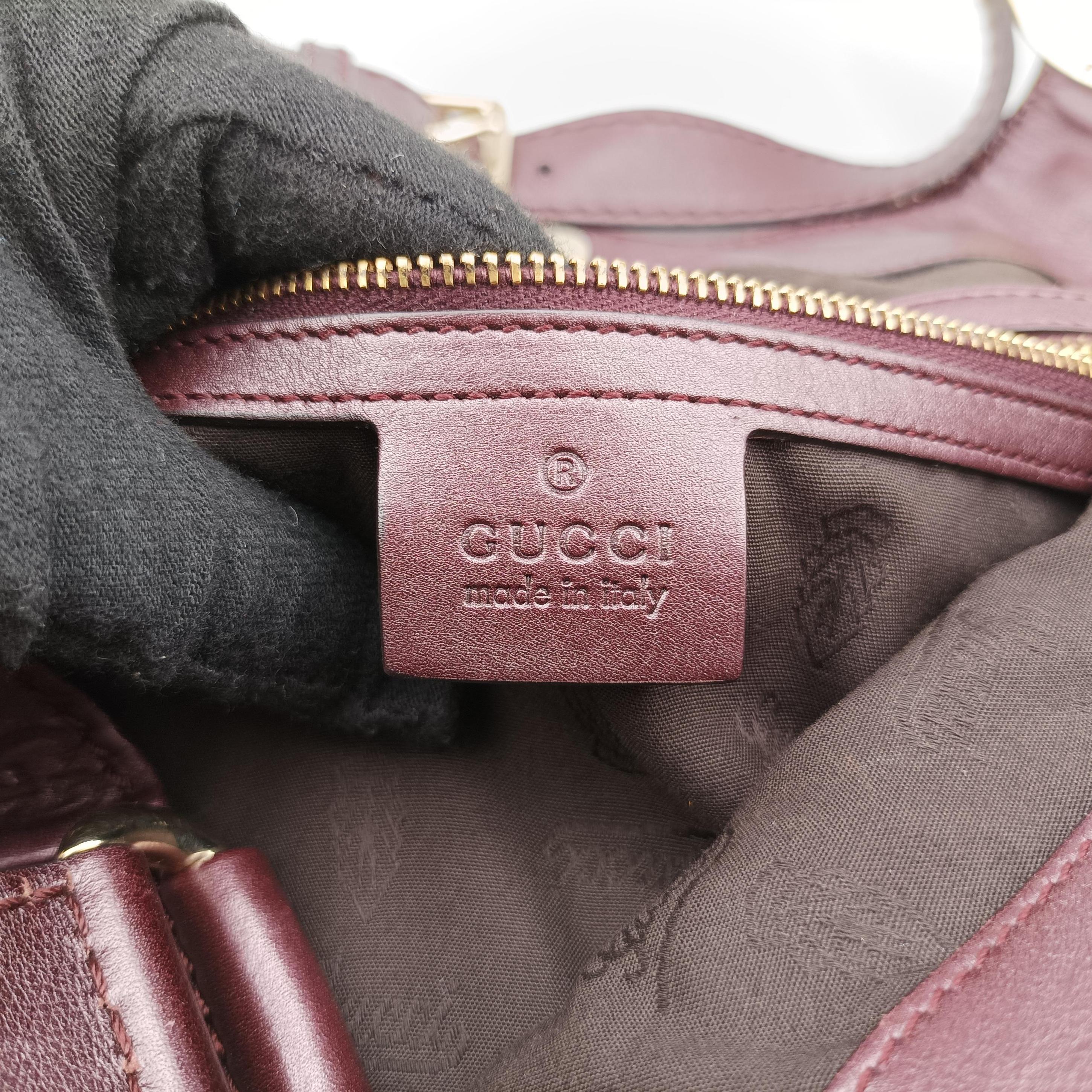 Charlotte Hobo Burgundy leather 203504 C6683948シャーロット ホーボー ワインレッド レザー 203504 C6683948