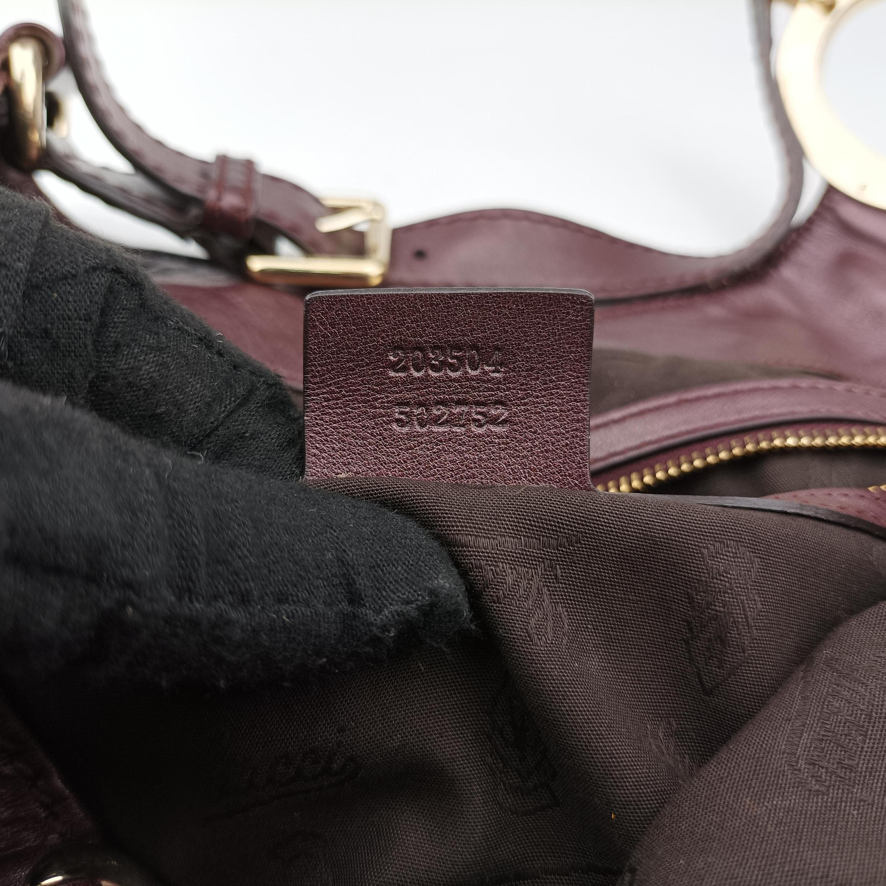 Charlotte Hobo Burgundy leather 203504 C6683948シャーロット ホーボー ワインレッド レザー 203504 C6683948