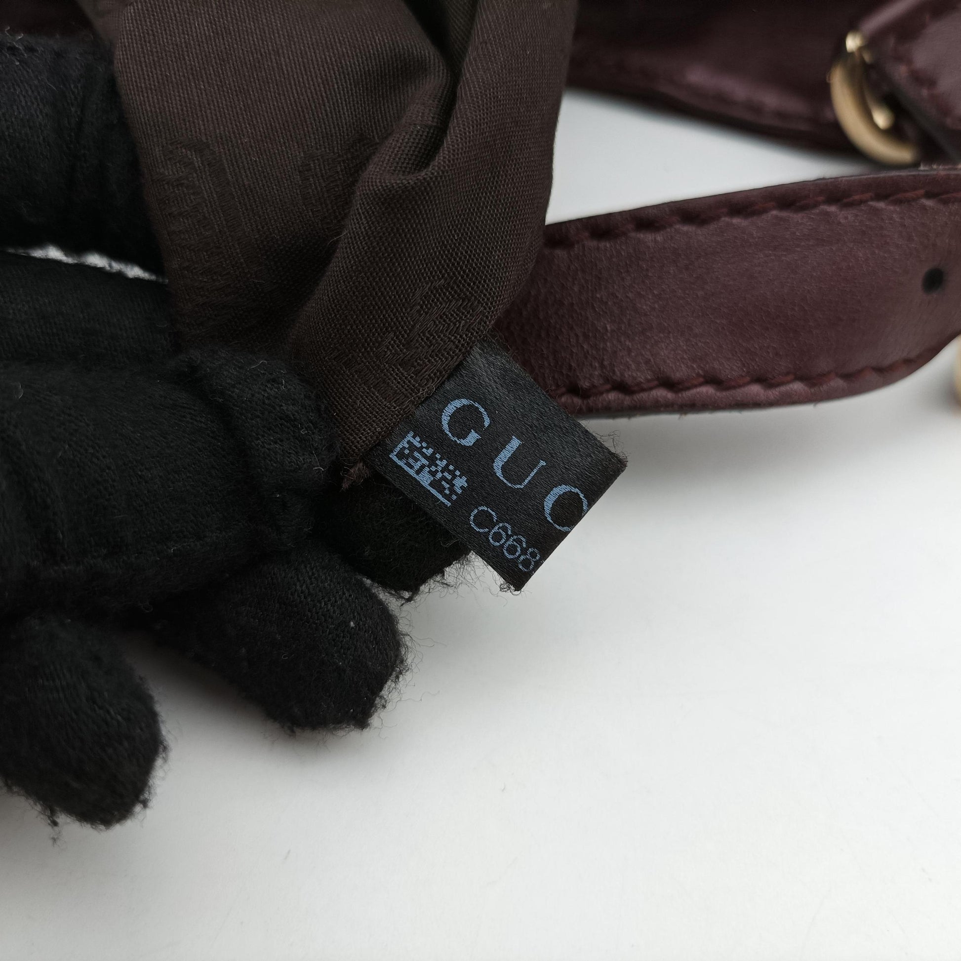 Charlotte Hobo Burgundy leather 203504 C6683948シャーロット ホーボー ワインレッド レザー 203504 C6683948