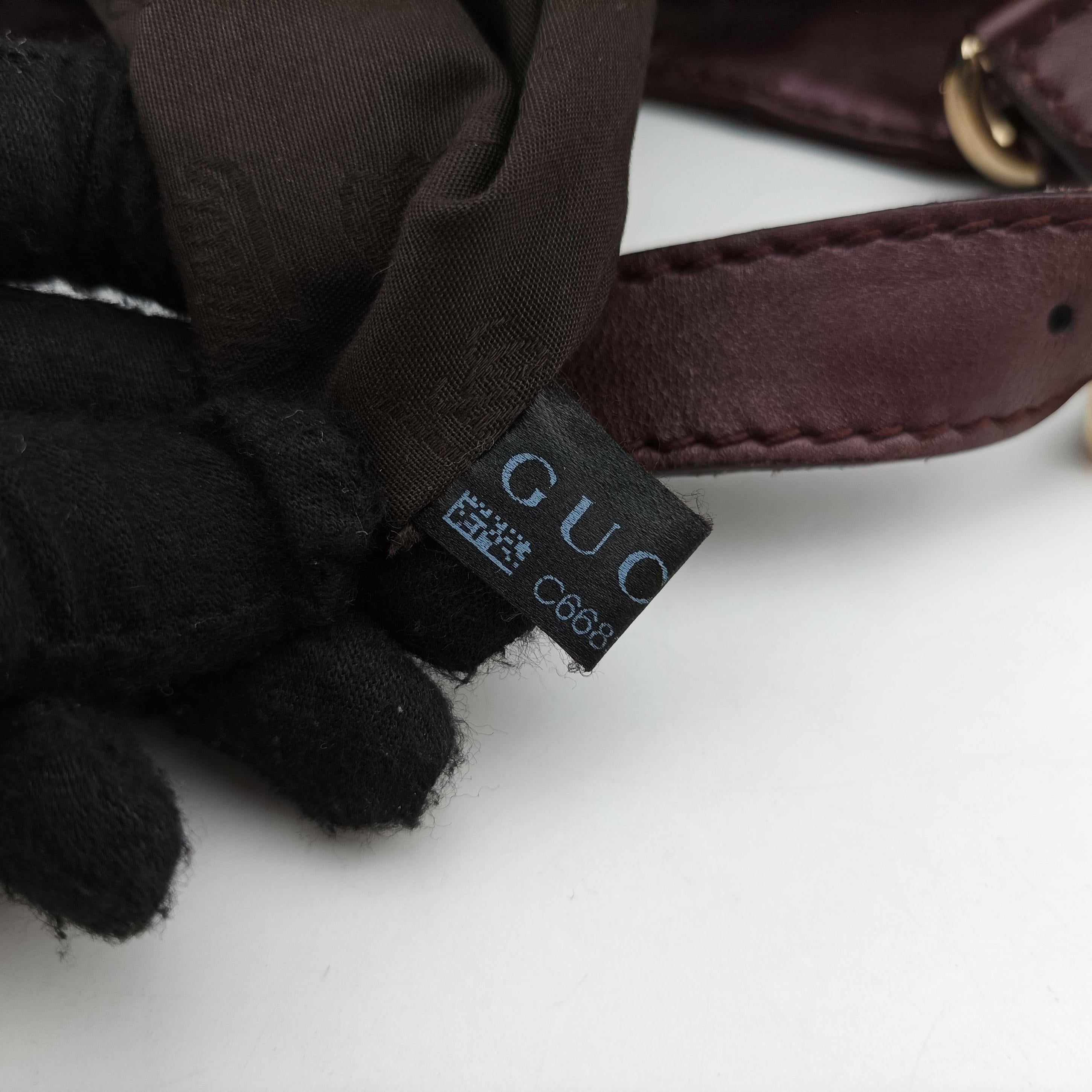 Charlotte Hobo Burgundy leather 203504 C6683948シャーロット ホーボー ワインレッド レザー 203504 C6683948