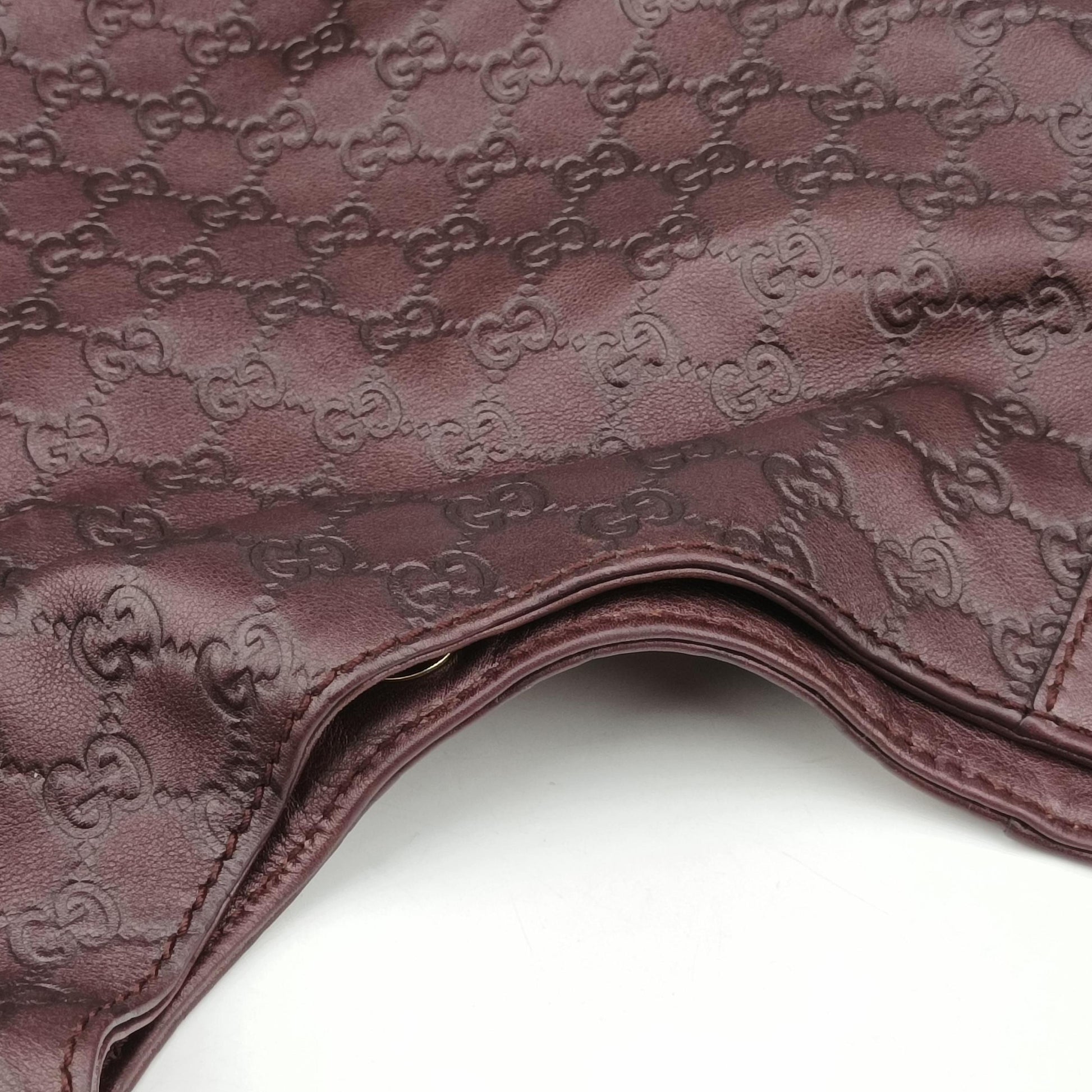 Charlotte Hobo Burgundy leather 203504 C6683948シャーロット ホーボー ワインレッド レザー 203504 C6683948