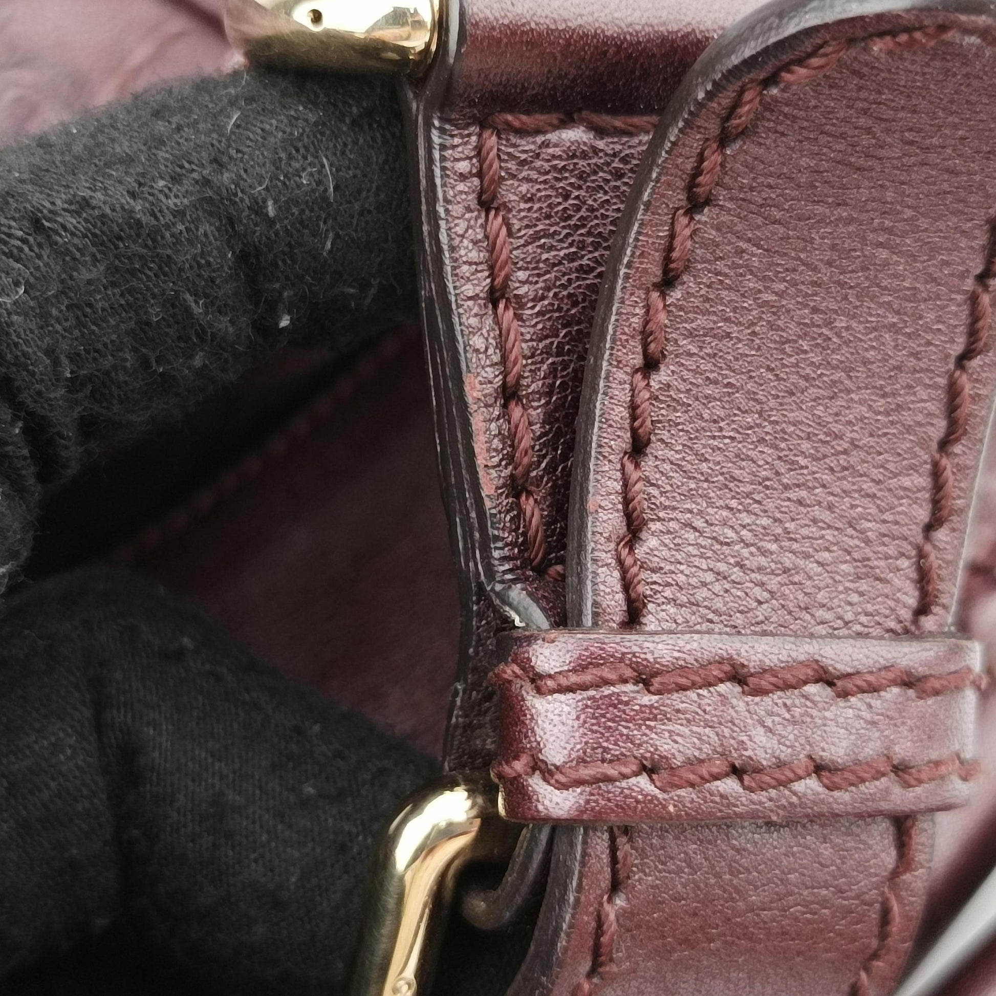 Charlotte Hobo Burgundy leather 203504 C6683948シャーロット ホーボー ワインレッド レザー 203504 C6683948