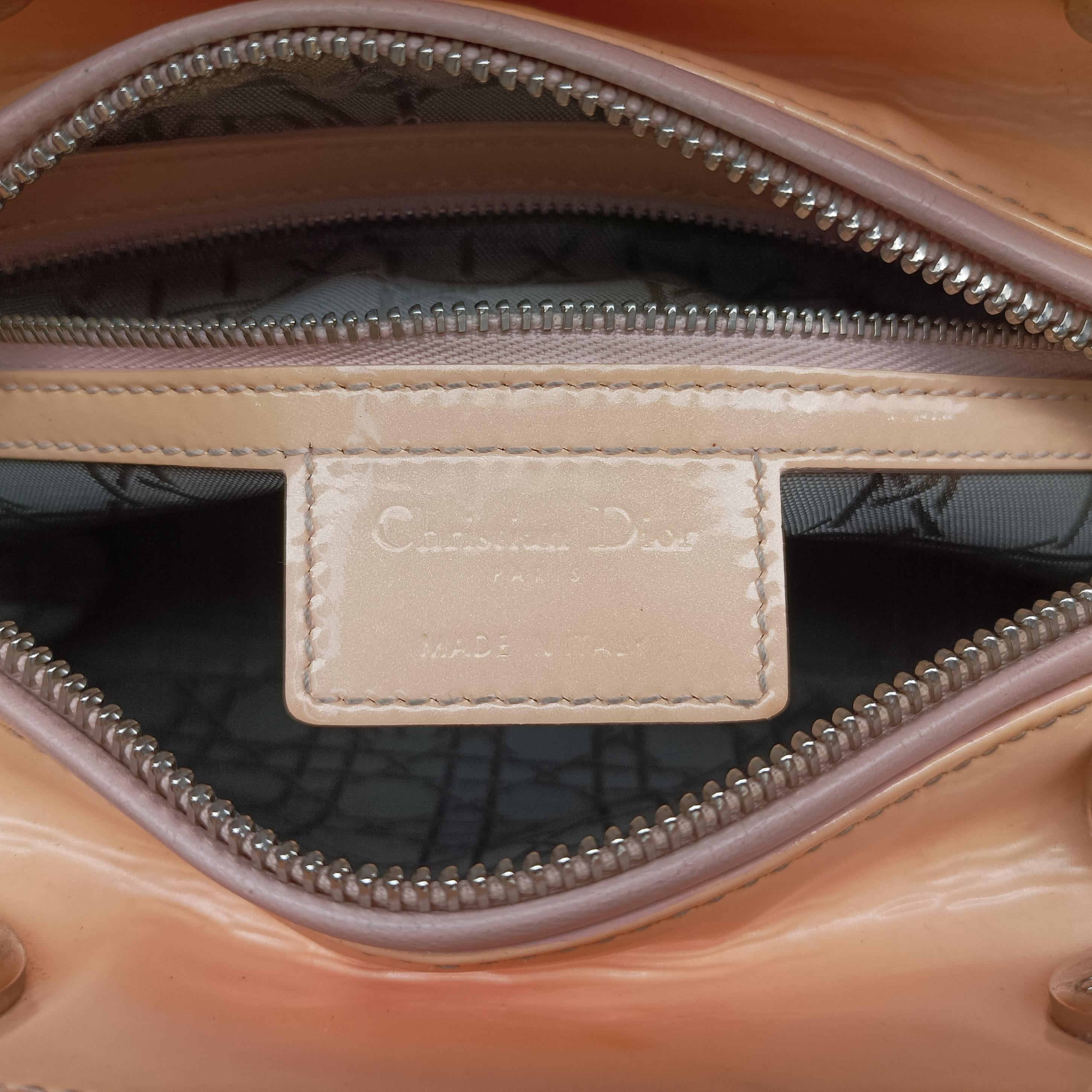 Lady Dior Beige Patent 09-BO-1104レディディオール ベージュ パテント 09-BO-1104