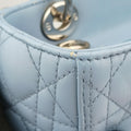 Lady Dior Blue lambskin 01-BO-0124レディディオール ブルー ラムスキン 01-BO-0124