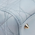 Lady Dior Blue lambskin 01-BO-0124レディディオール ブルー ラムスキン 01-BO-0124