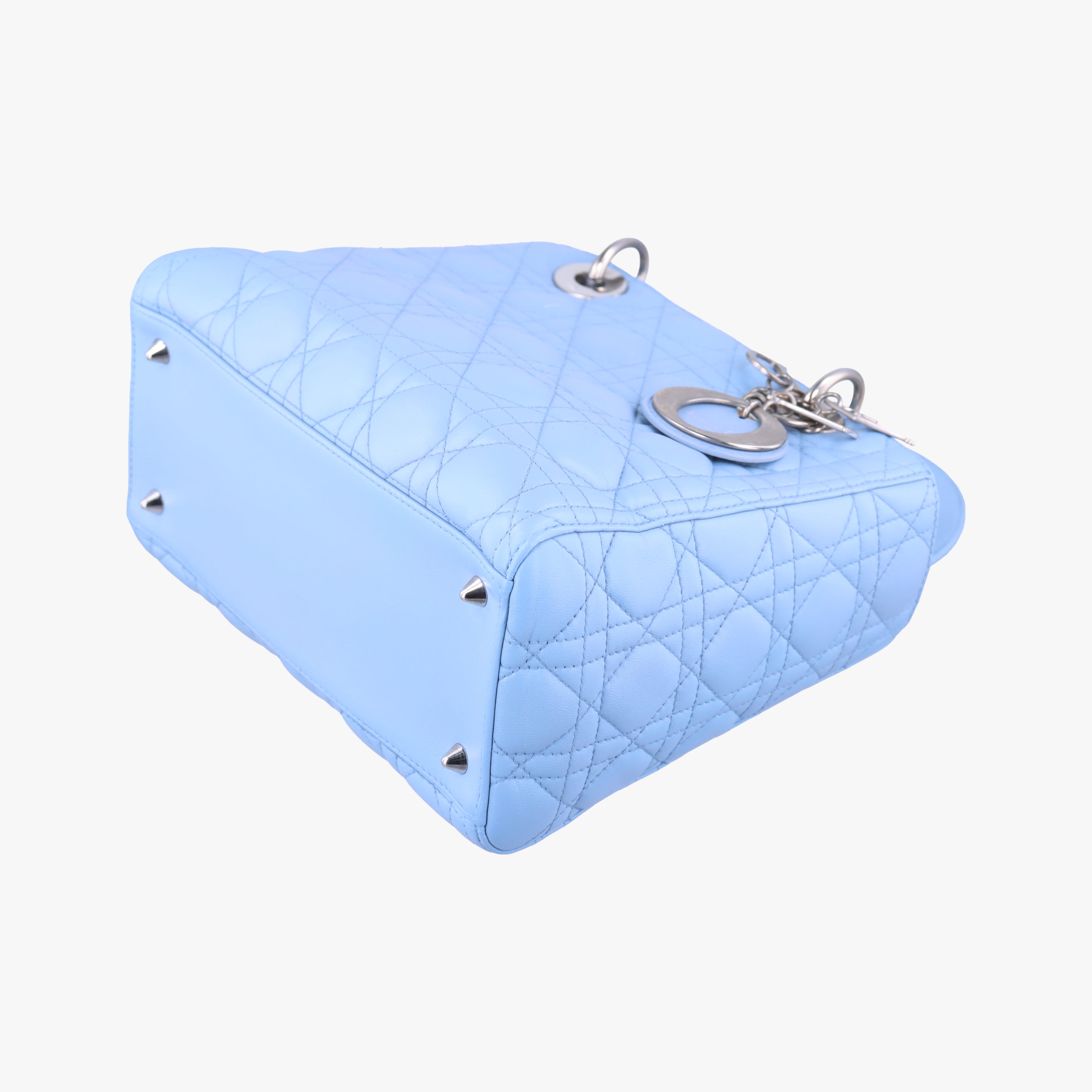 Lady Dior Blue lambskin 01-BO-0124レディディオール ブルー ラムスキン 01-BO-0124