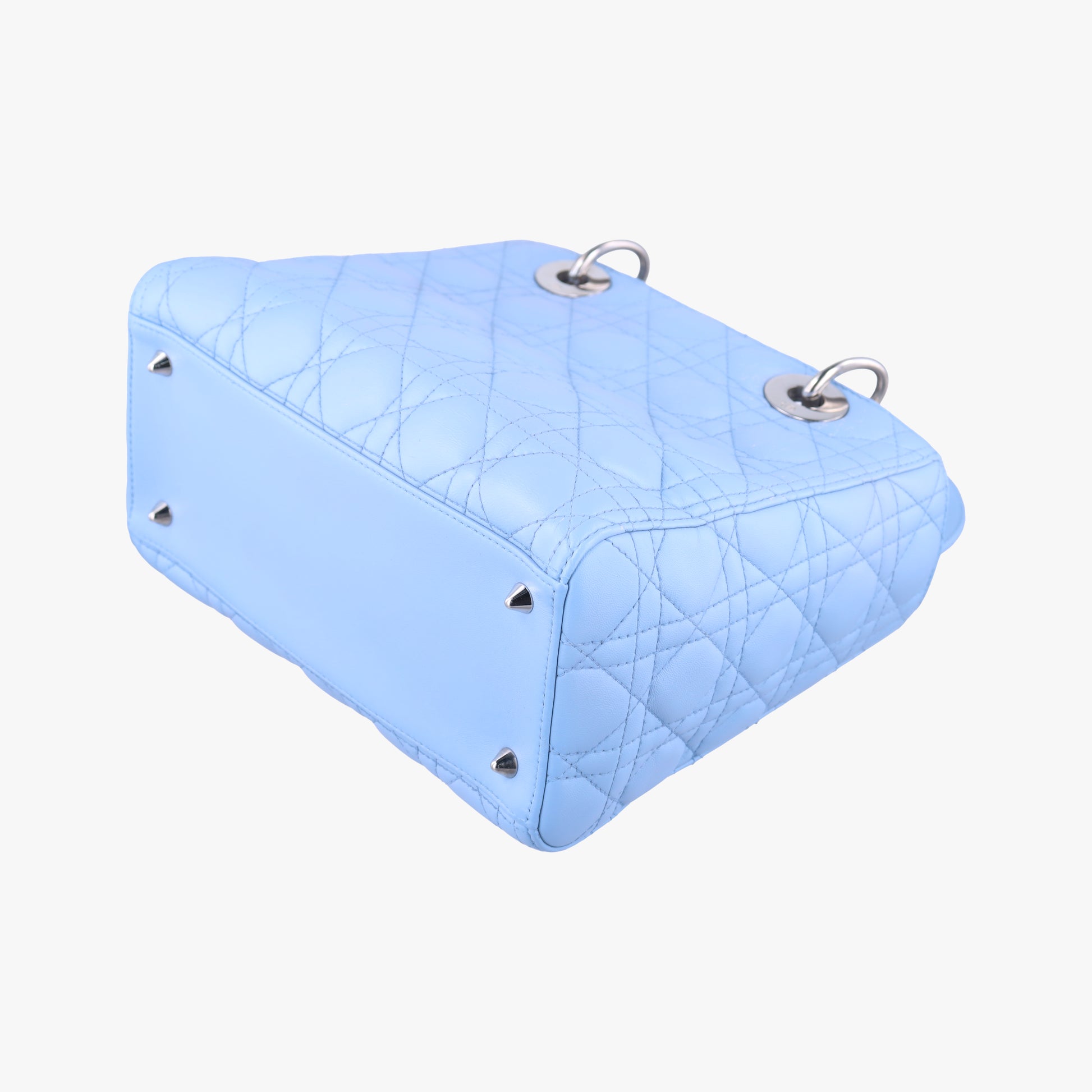 Lady Dior Blue lambskin 01-BO-0124レディディオール ブルー ラムスキン 01-BO-0124