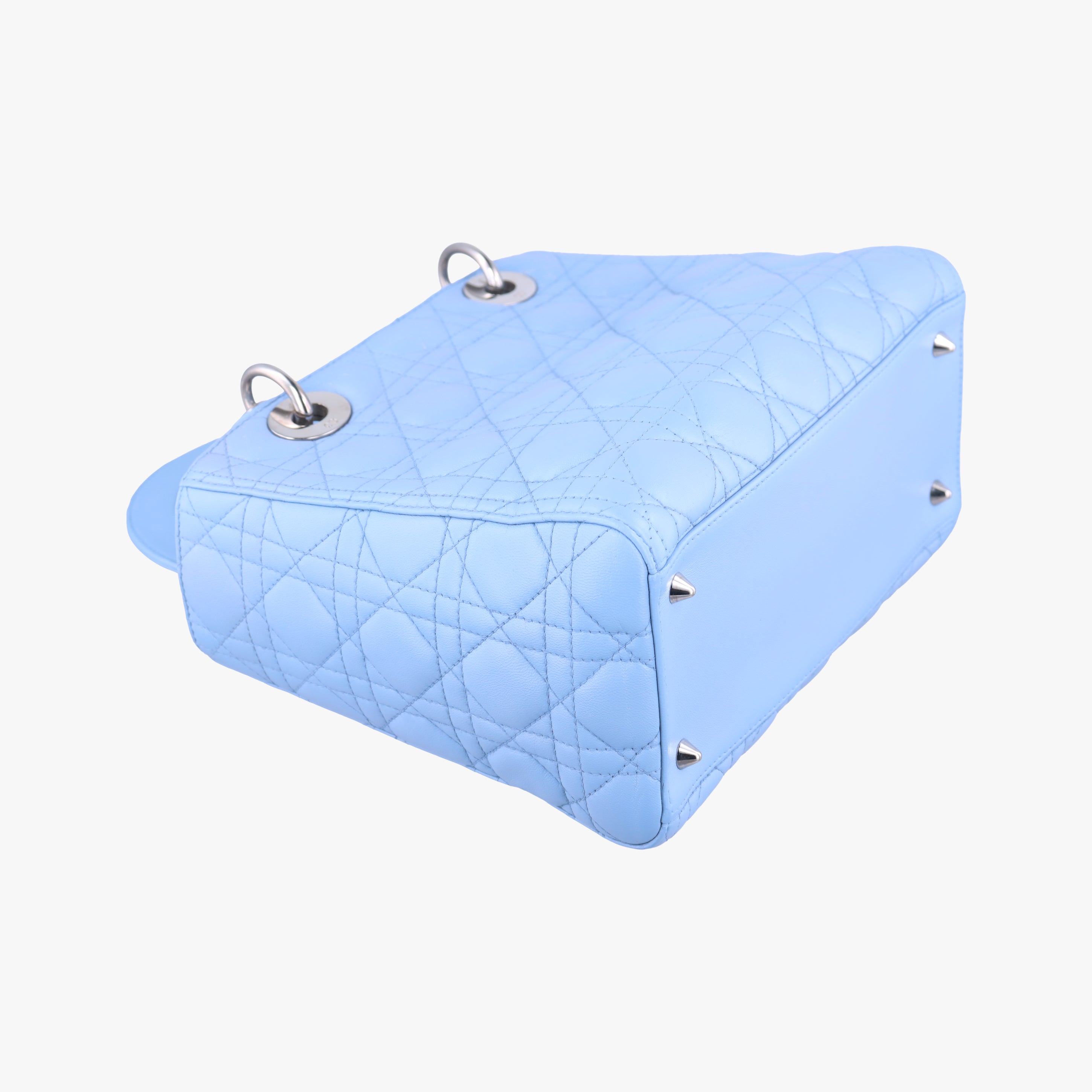 Lady Dior Blue lambskin 01-BO-0124レディディオール ブルー ラムスキン 01-BO-0124