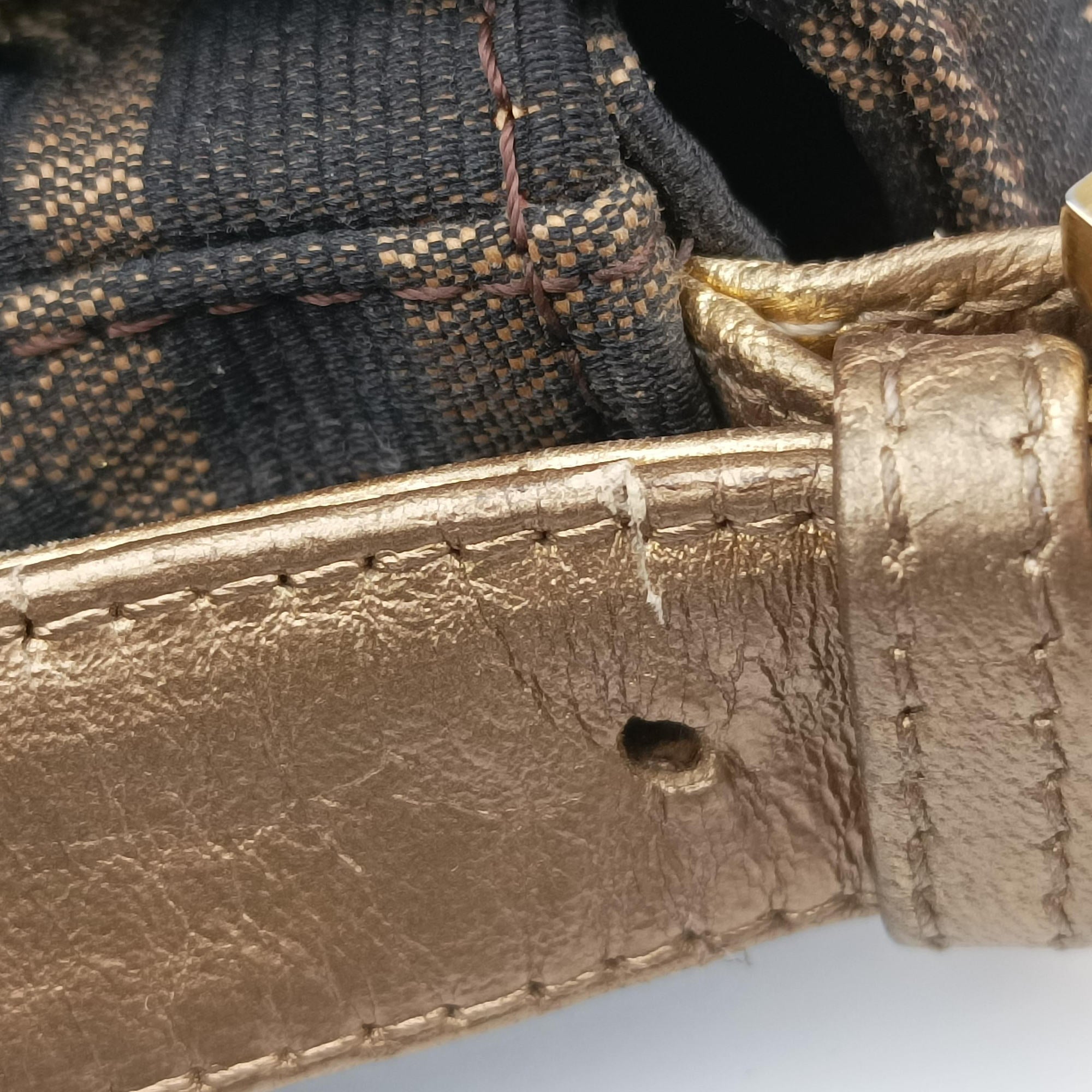 Baguette Brown×Multicolour canvas×leather Lot number unknownバケット ブラウン×マルチカラー キャンバス×レザー 製番不明