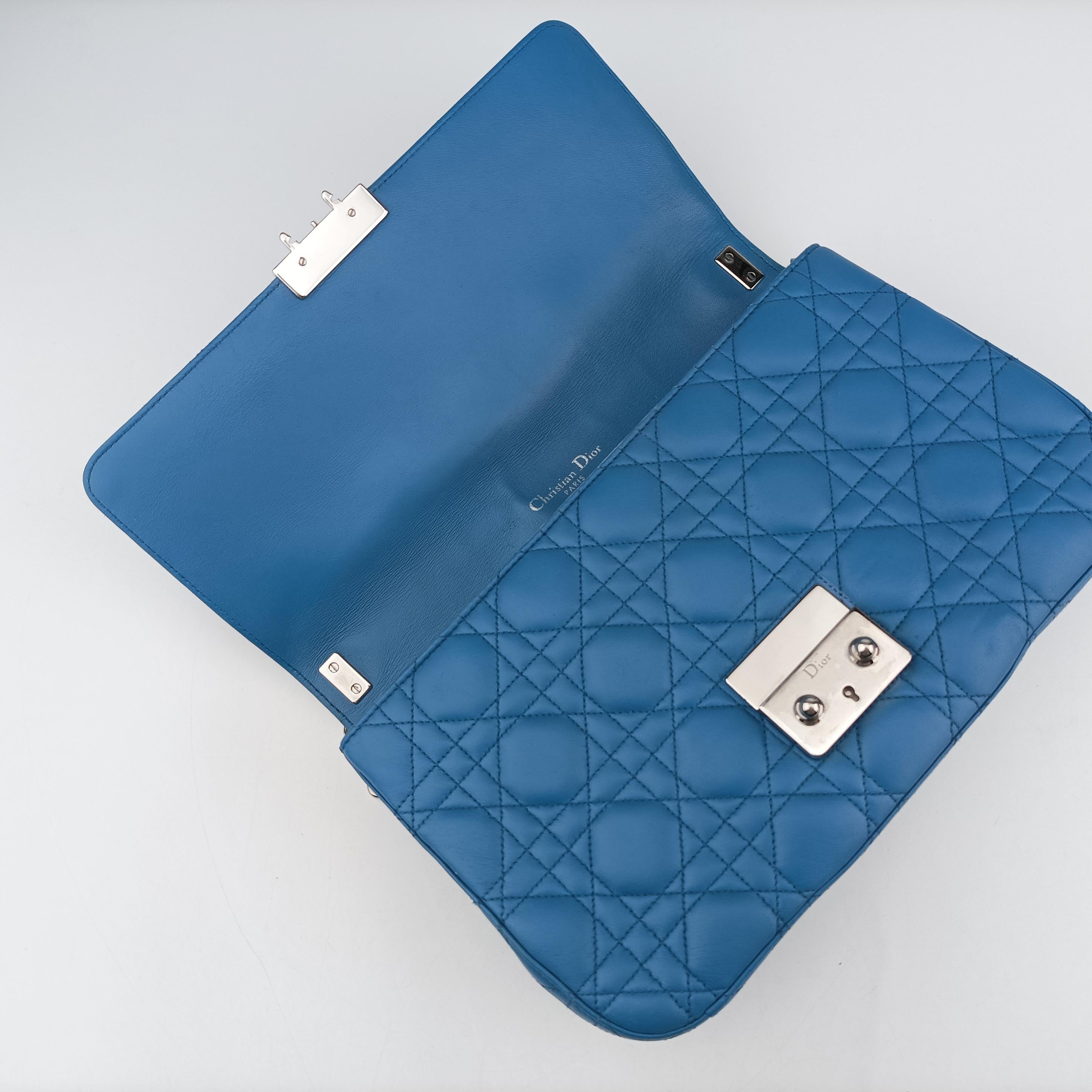 Miss Dior Canage Blue lambskin 12-MA-1121ミスディオール カナージュ ブルー ラムスキン 12-MA-1121