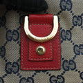 Abbey Pochette Beige x Red x Multicolor Leather×canvas 130939 アビー ポシェット ベージュ×レッド×マルチカラー レザー×キャンバス 130939 